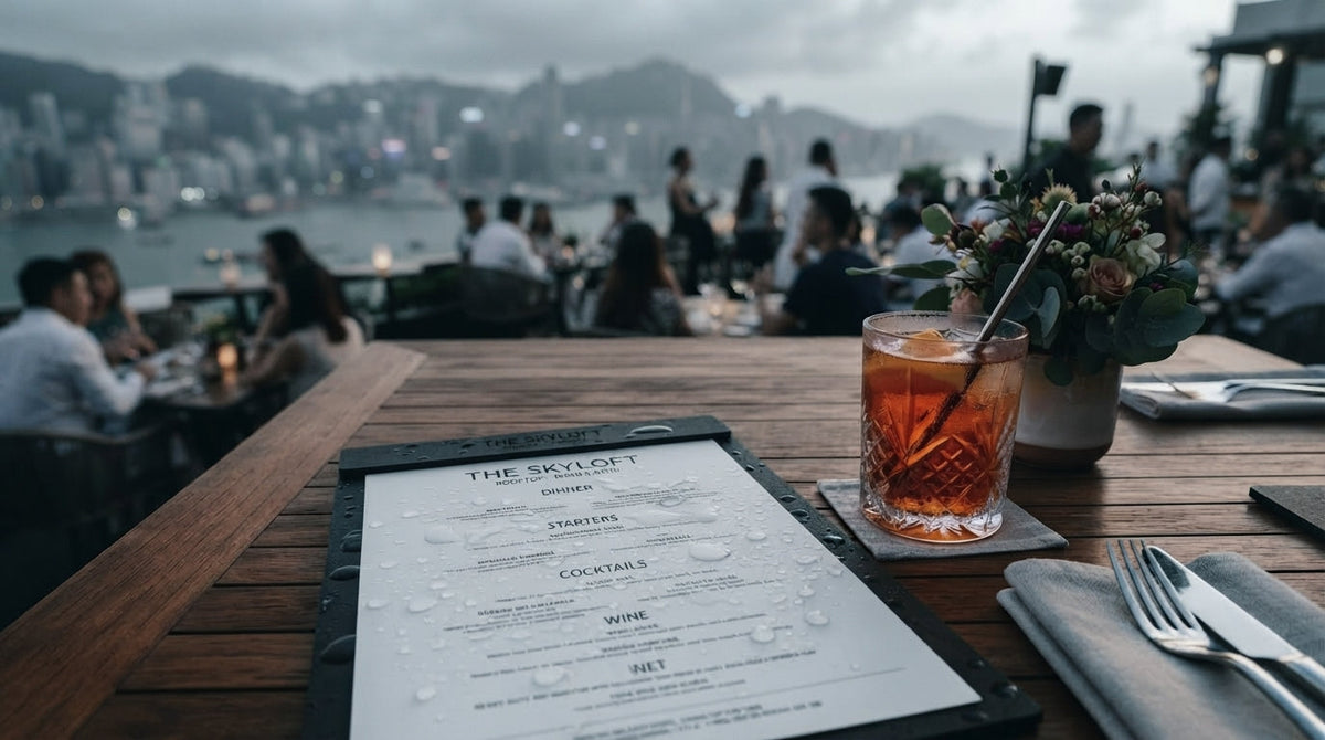 The Best Outdoor Dining Menu Paper for Patio Seating and Rooftop Bars