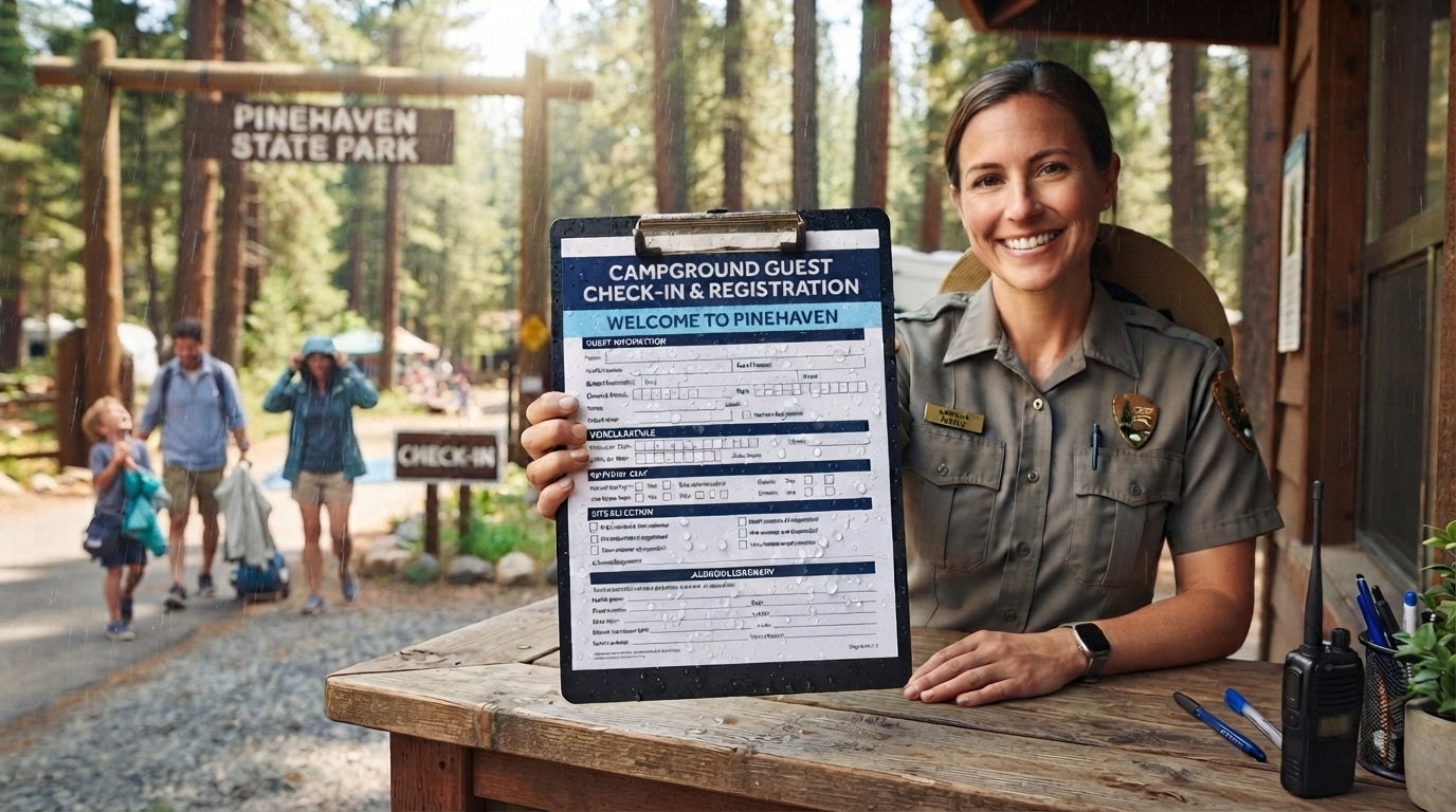 Waterproof Paper For Campground Check-In Documents