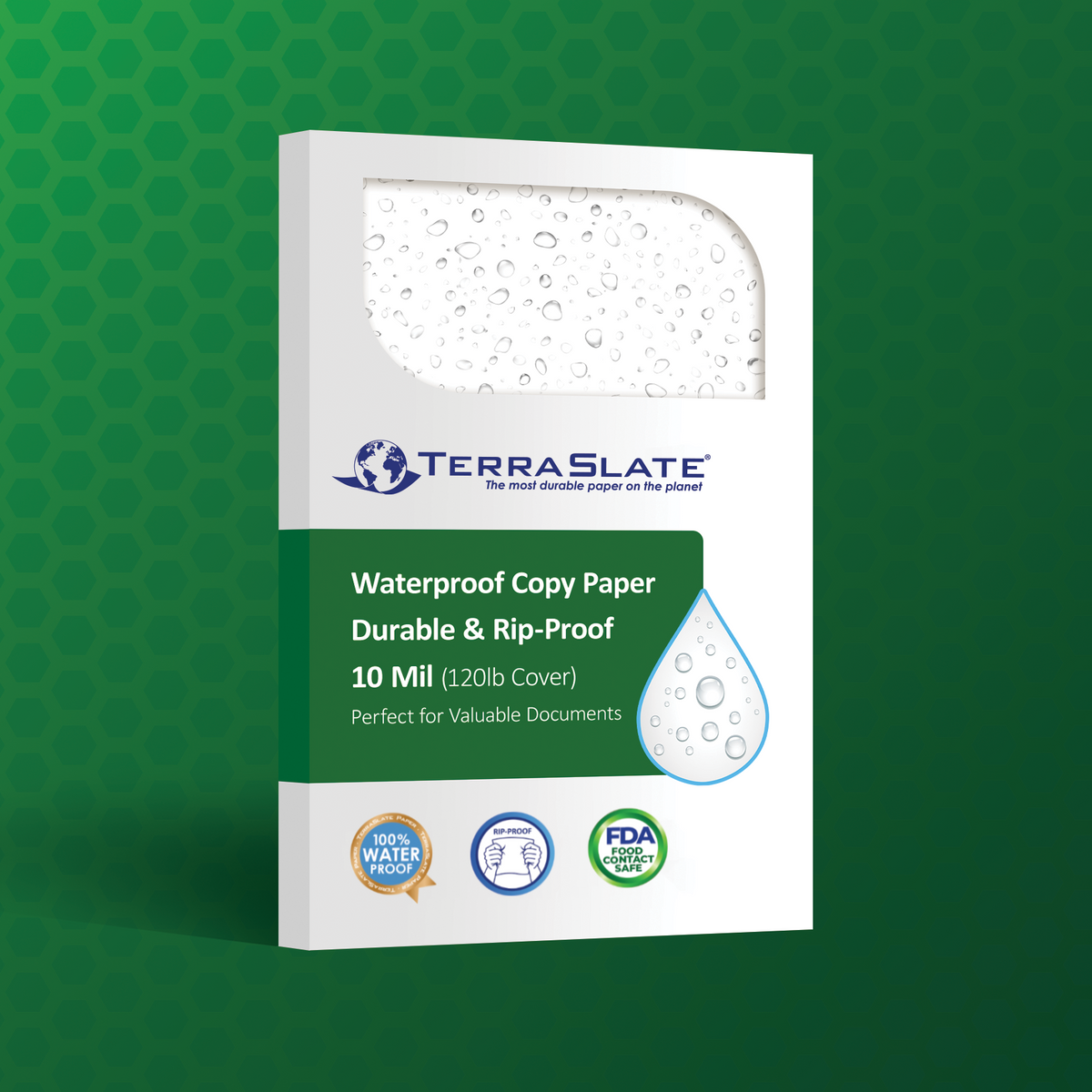 10 Mil Waterproof Paper (120lb Cover)