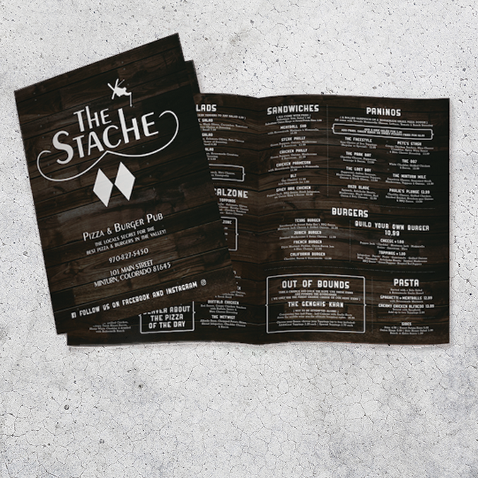 Bi-Fold Menus | TerraSlate Paper