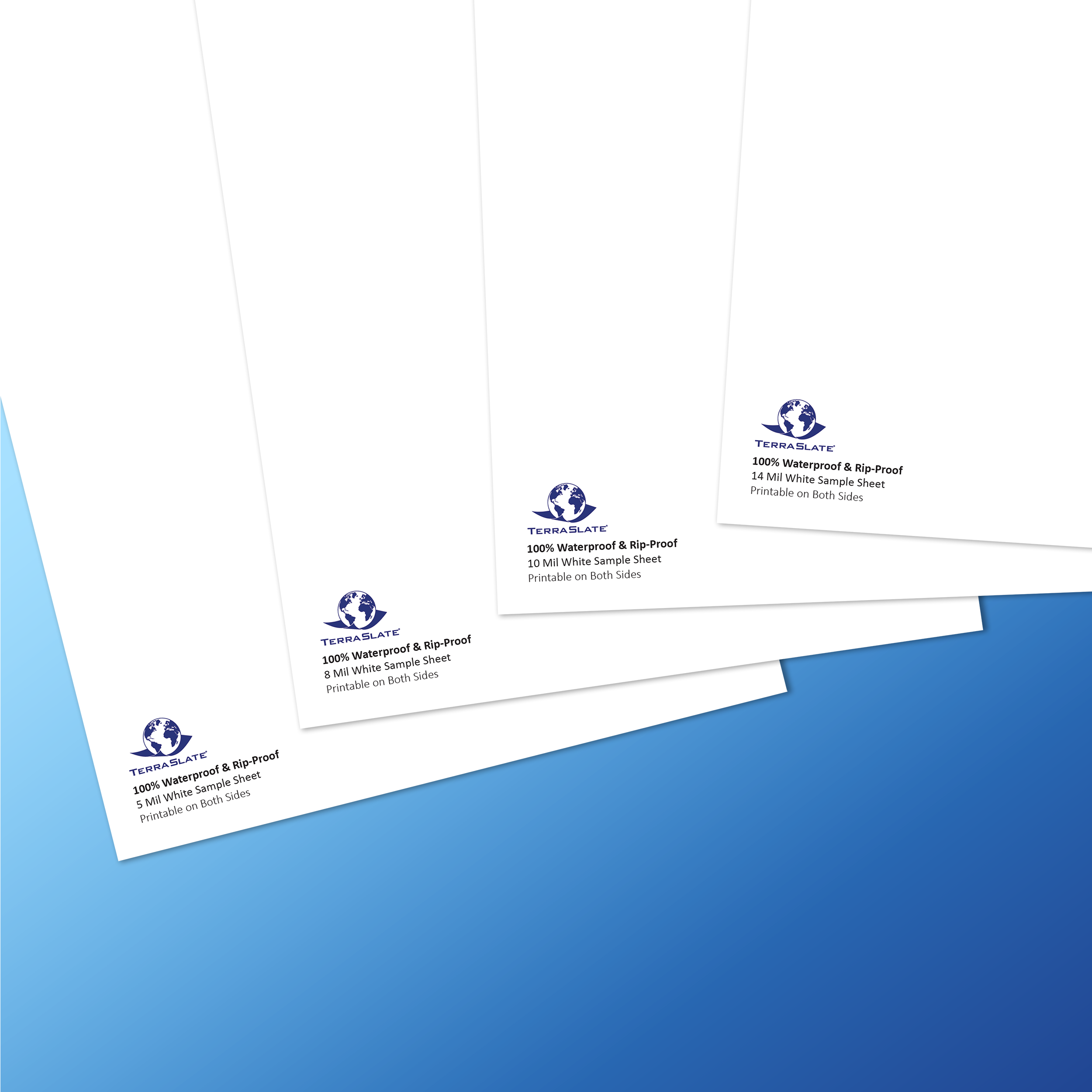 TerraSlate Waterproof Paper Samples - TerraSlate Inc.
