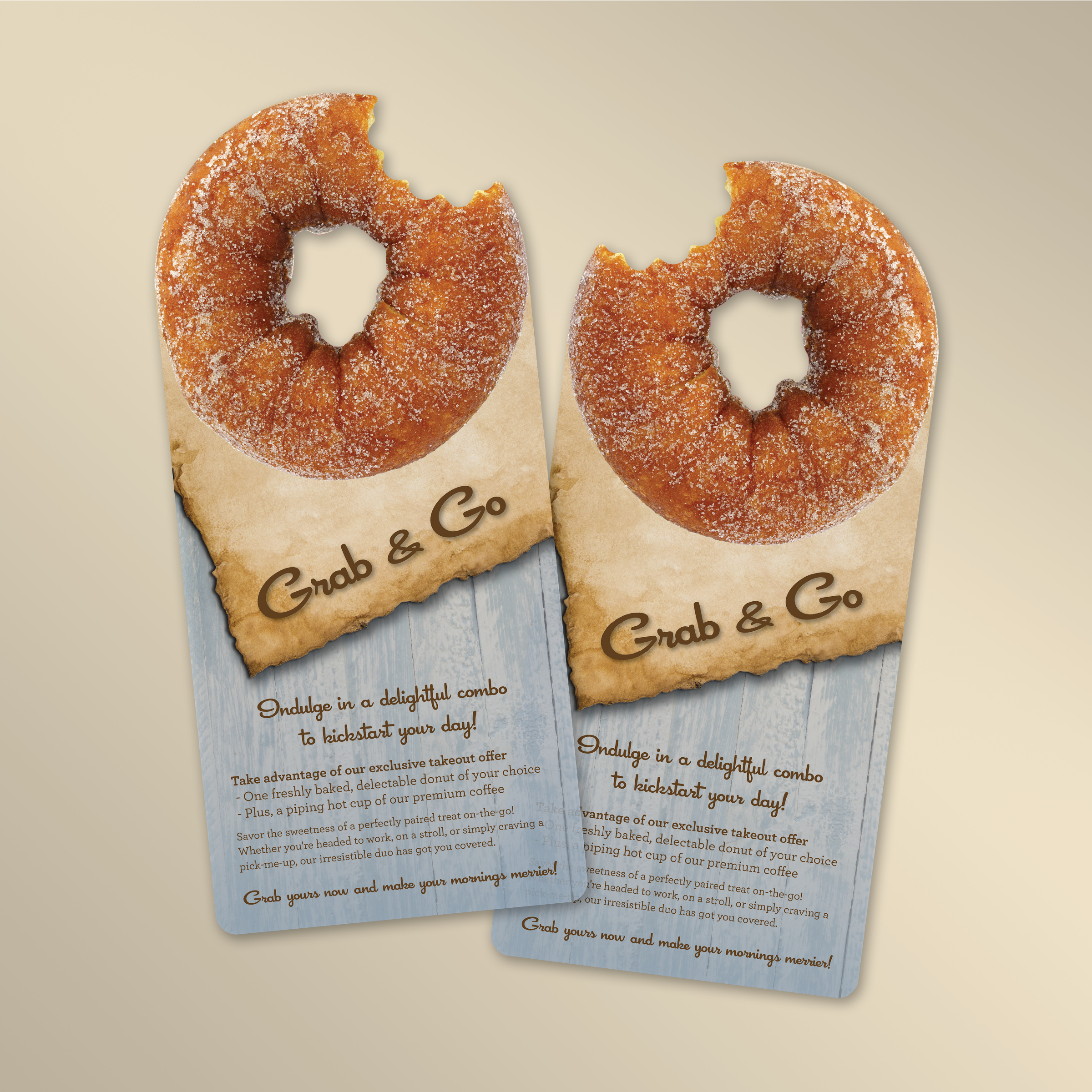 Grab & Go Die-Cut Menu Template - TerraSlate Inc.