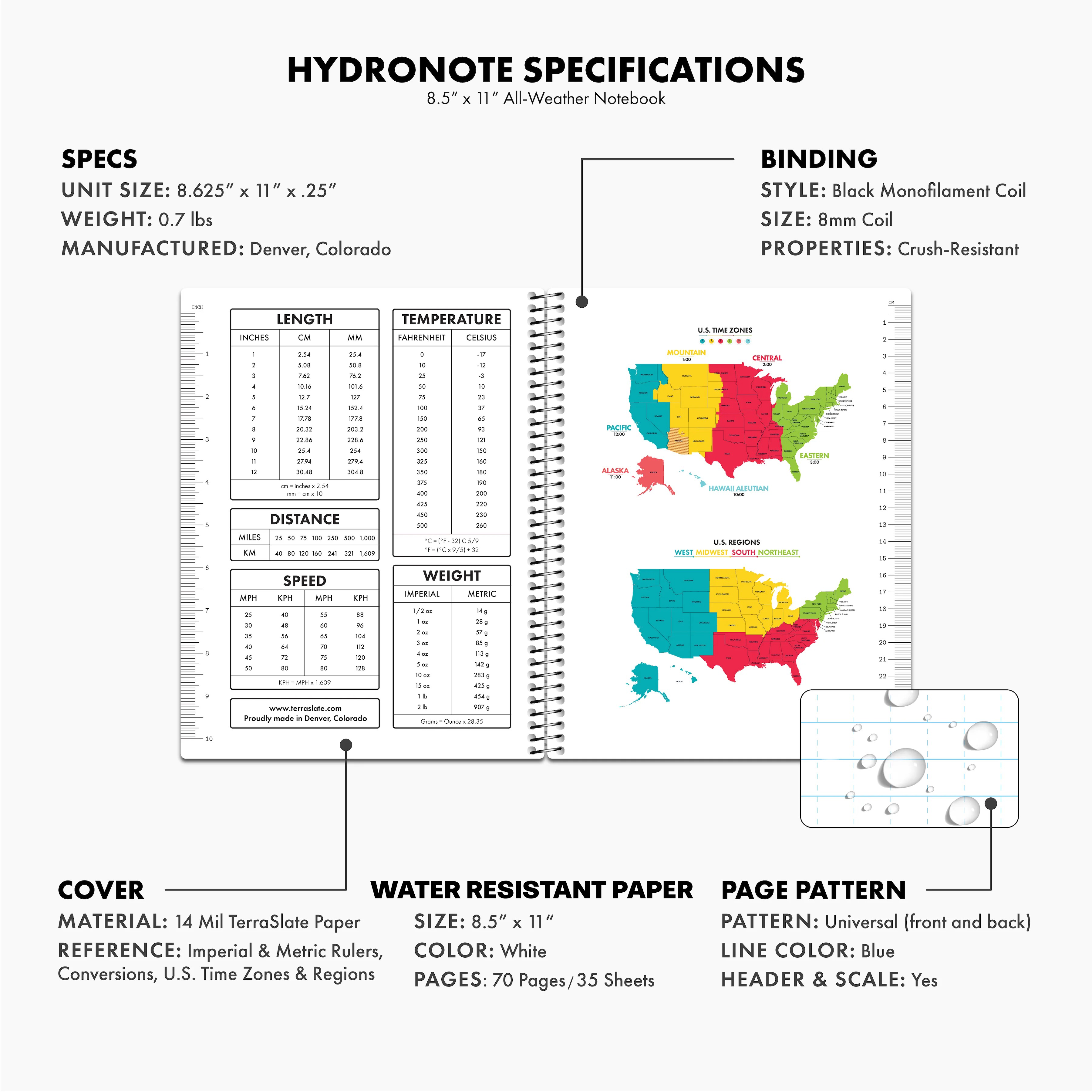 Hydronote All-Weather Notebook