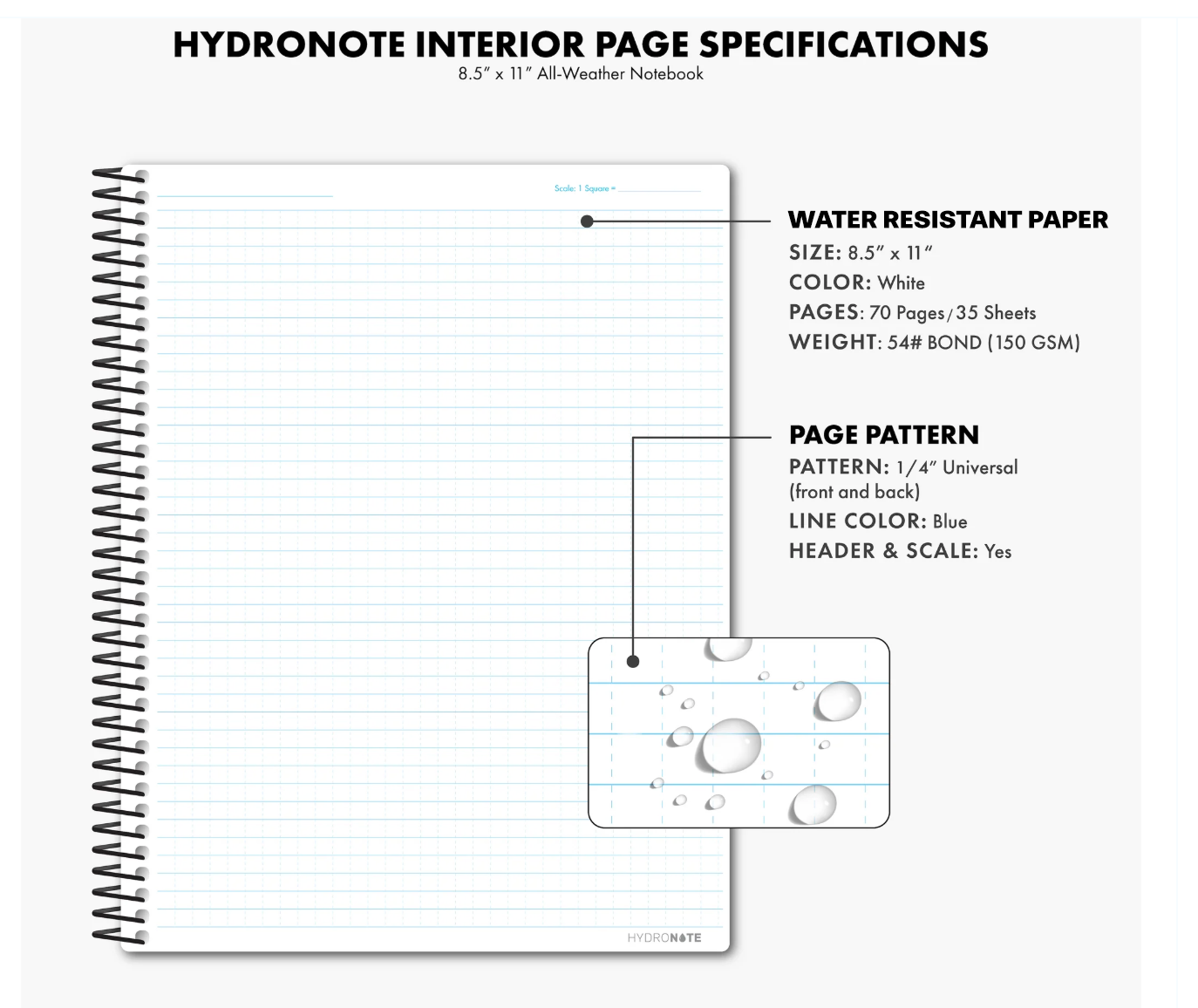 Hydronote All-Weather Notebook