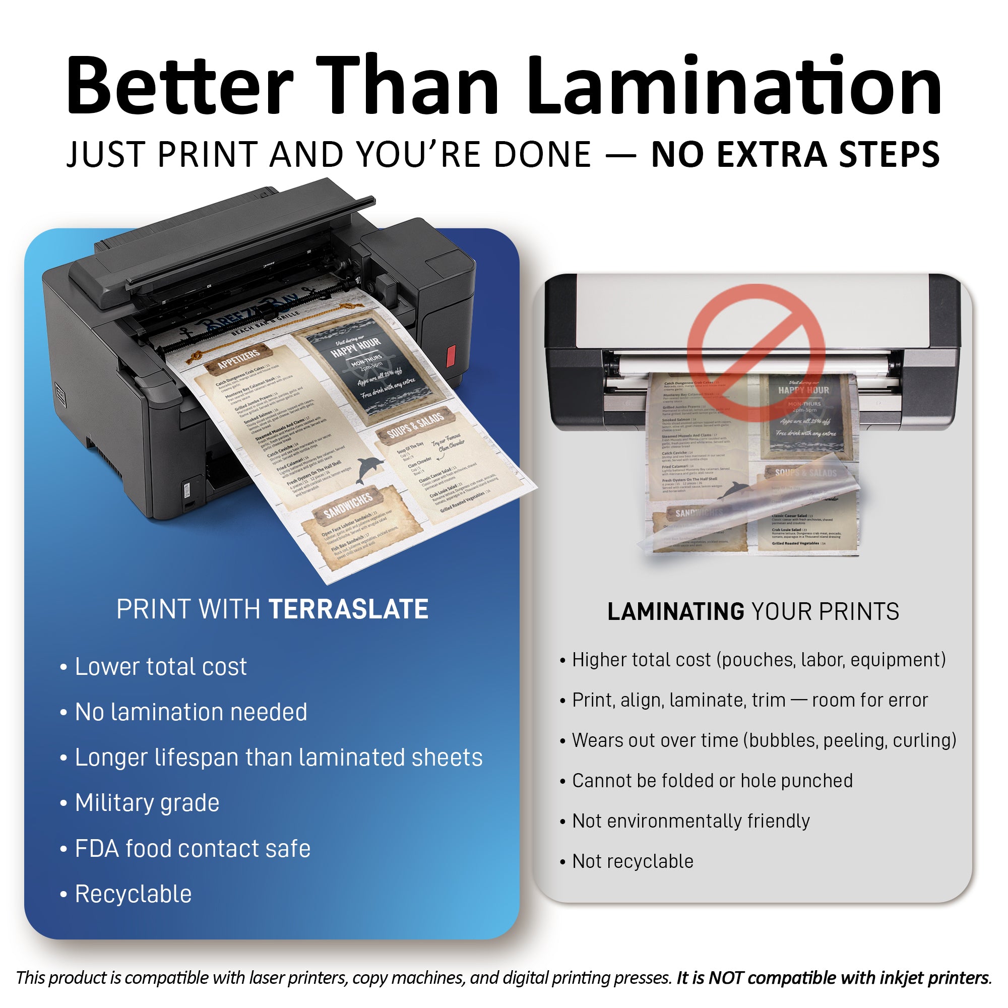 5 Mil Waterproof Copy Paper 11" x 17" Tabloid Size