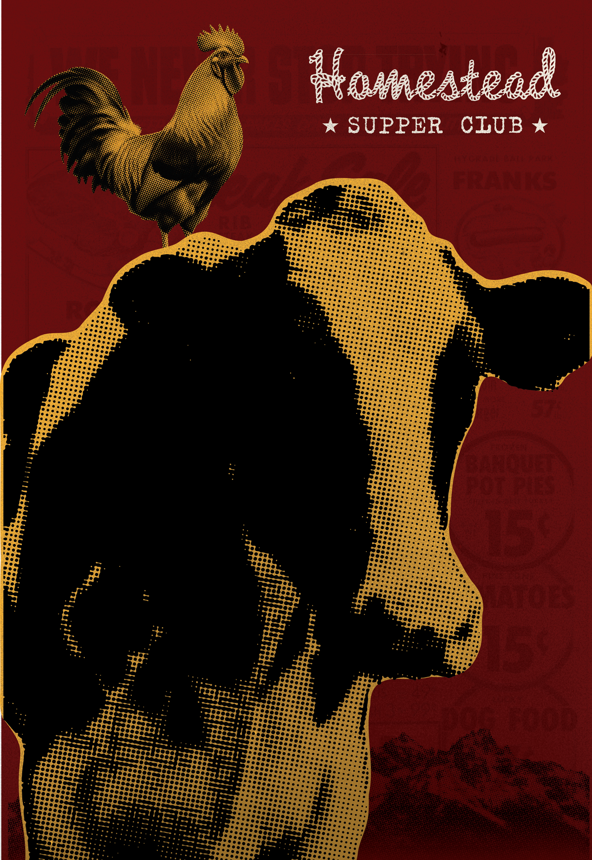 Upscale Western Steakhouse Menu Template - 13" x 19"
