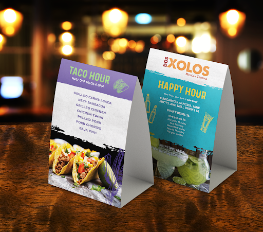 Waterproof Table Tents - TerraSlate Inc.