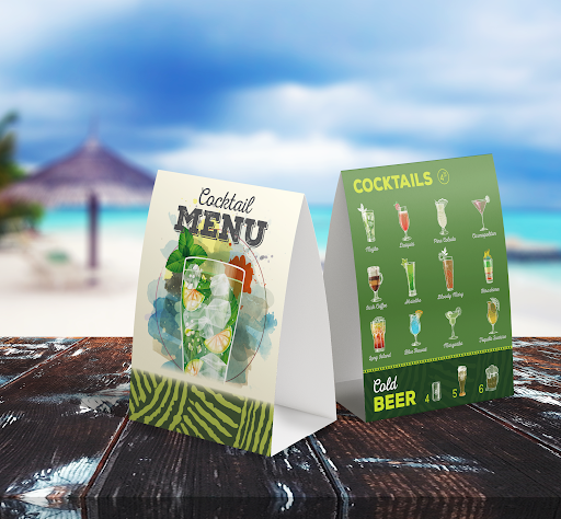 Waterproof Table Tents - TerraSlate Inc.