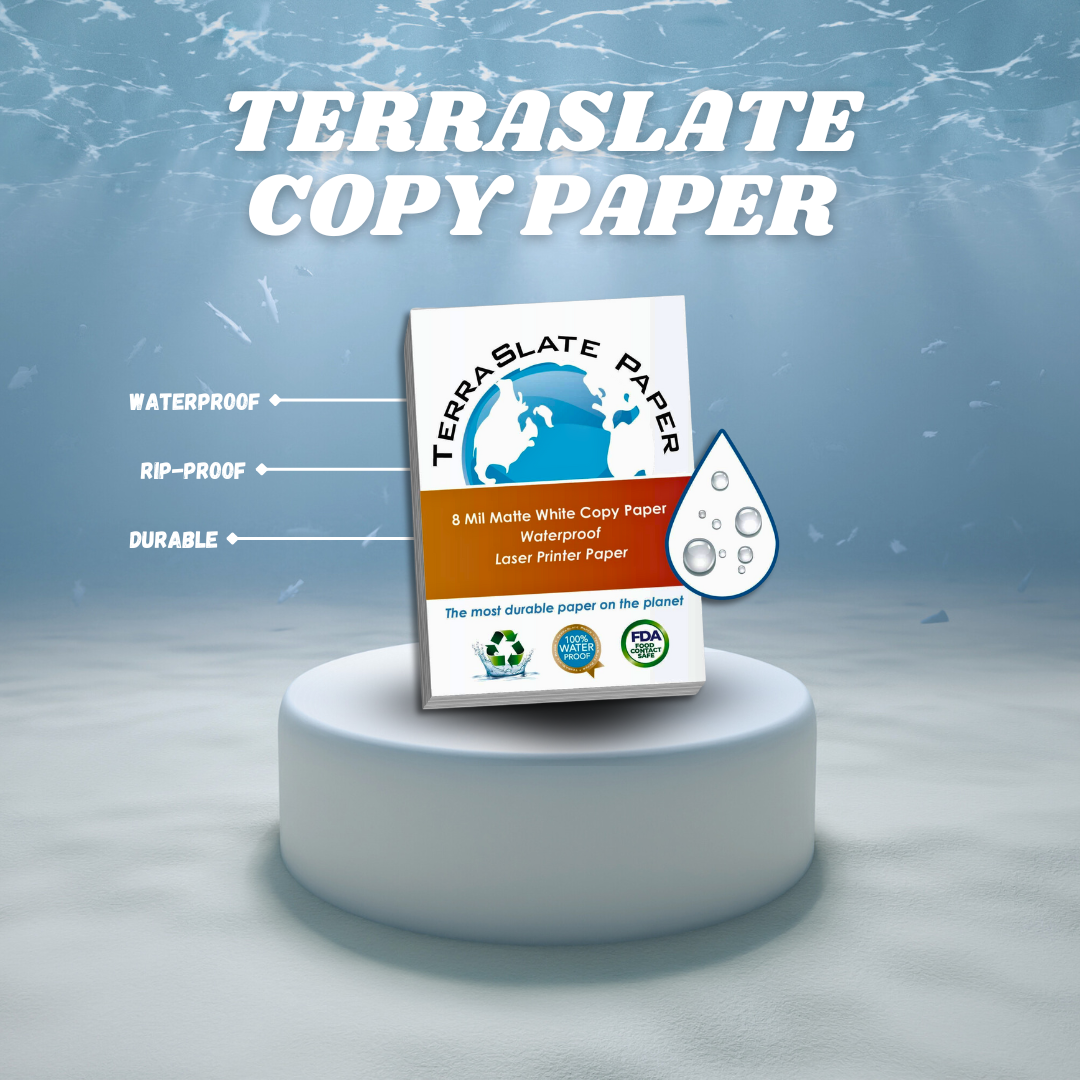 8 Mil Waterproof Copy Paper 8.5" x 11" Letter Size