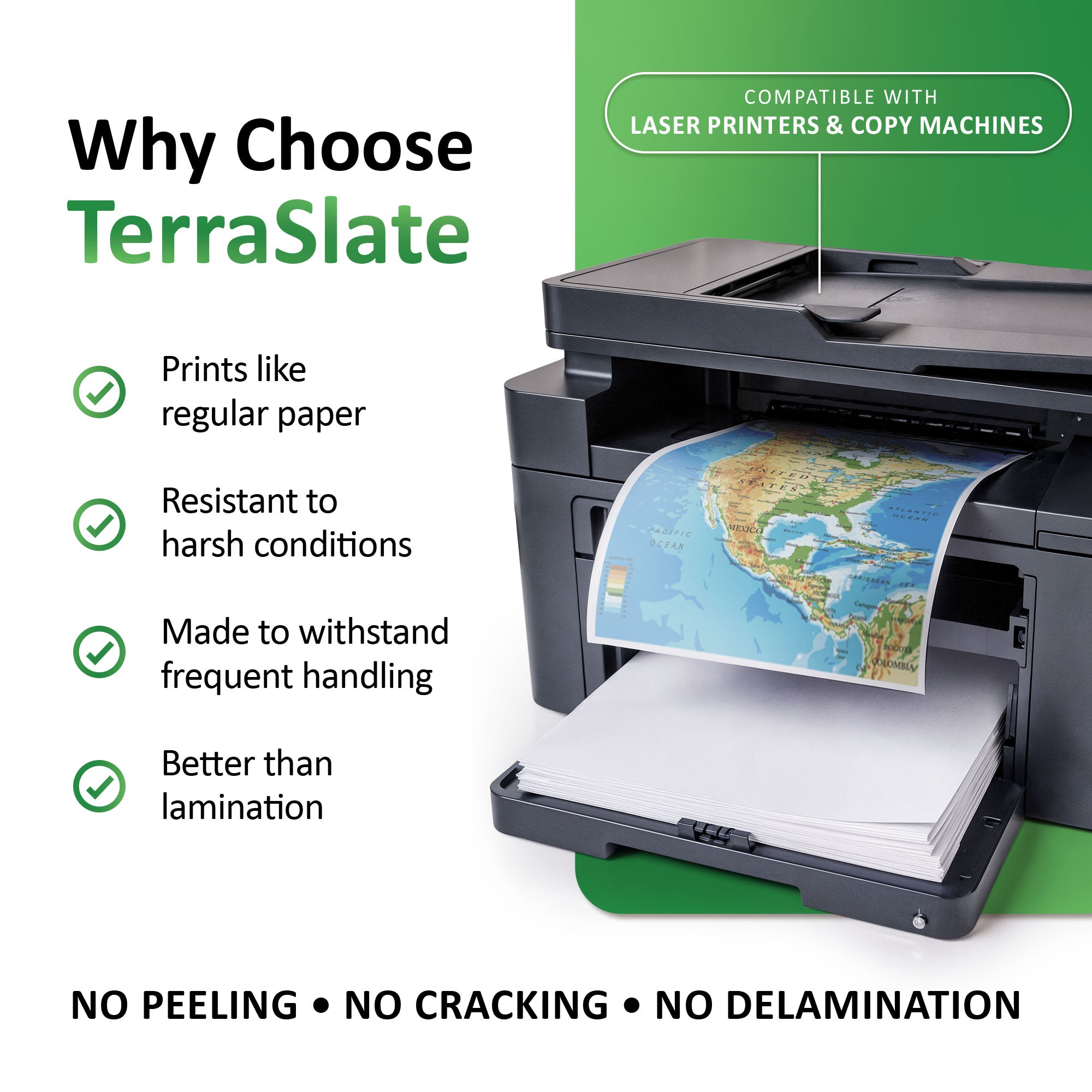 10 Mil Waterproof Copy Paper 8.5" x 11" Letter Size