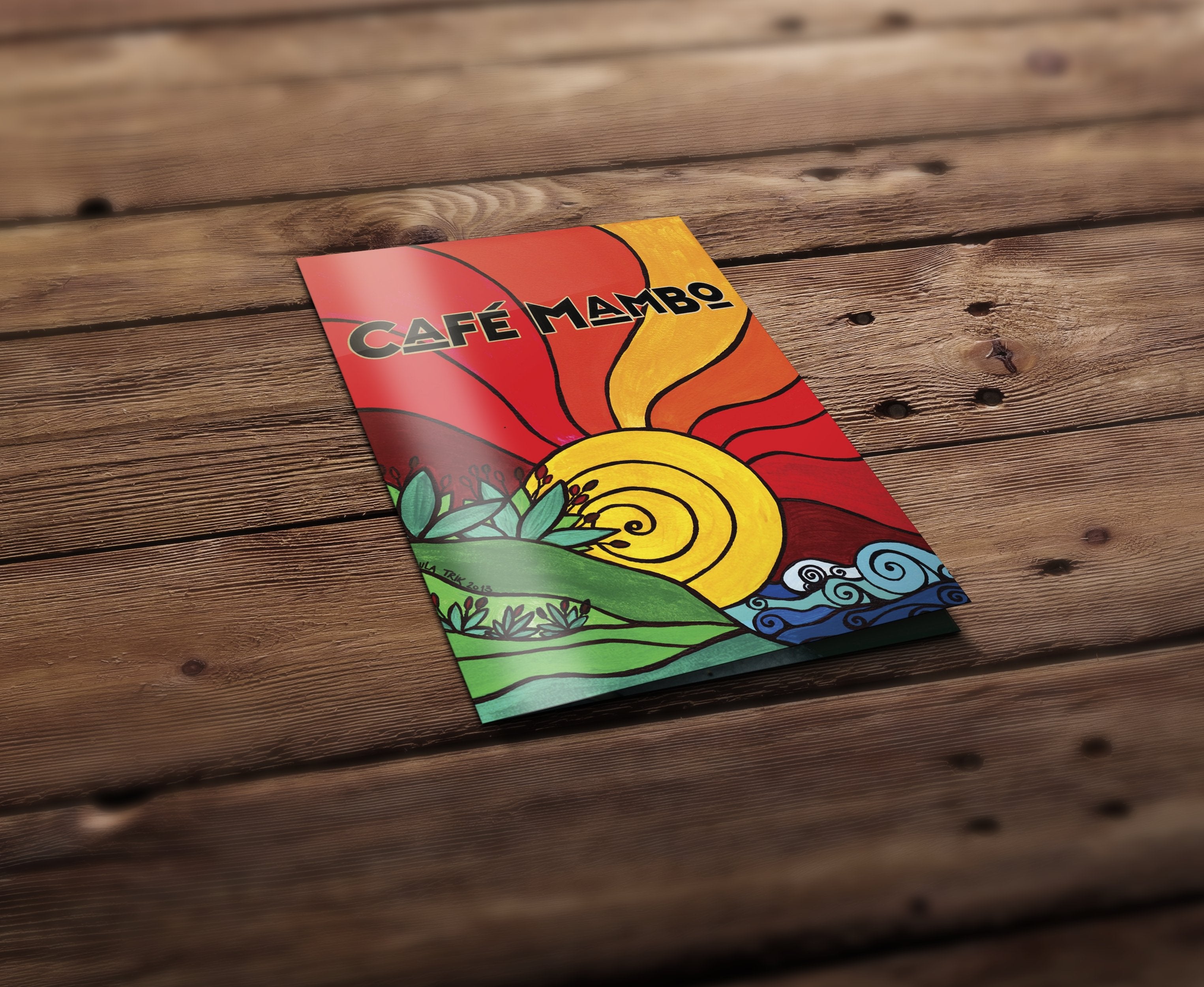 12" x 18" Bi-Fold Waterproof Menus - TerraSlate Inc.