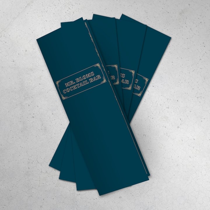 12" x 18" Bi-Fold Waterproof Menus - TerraSlate Inc.