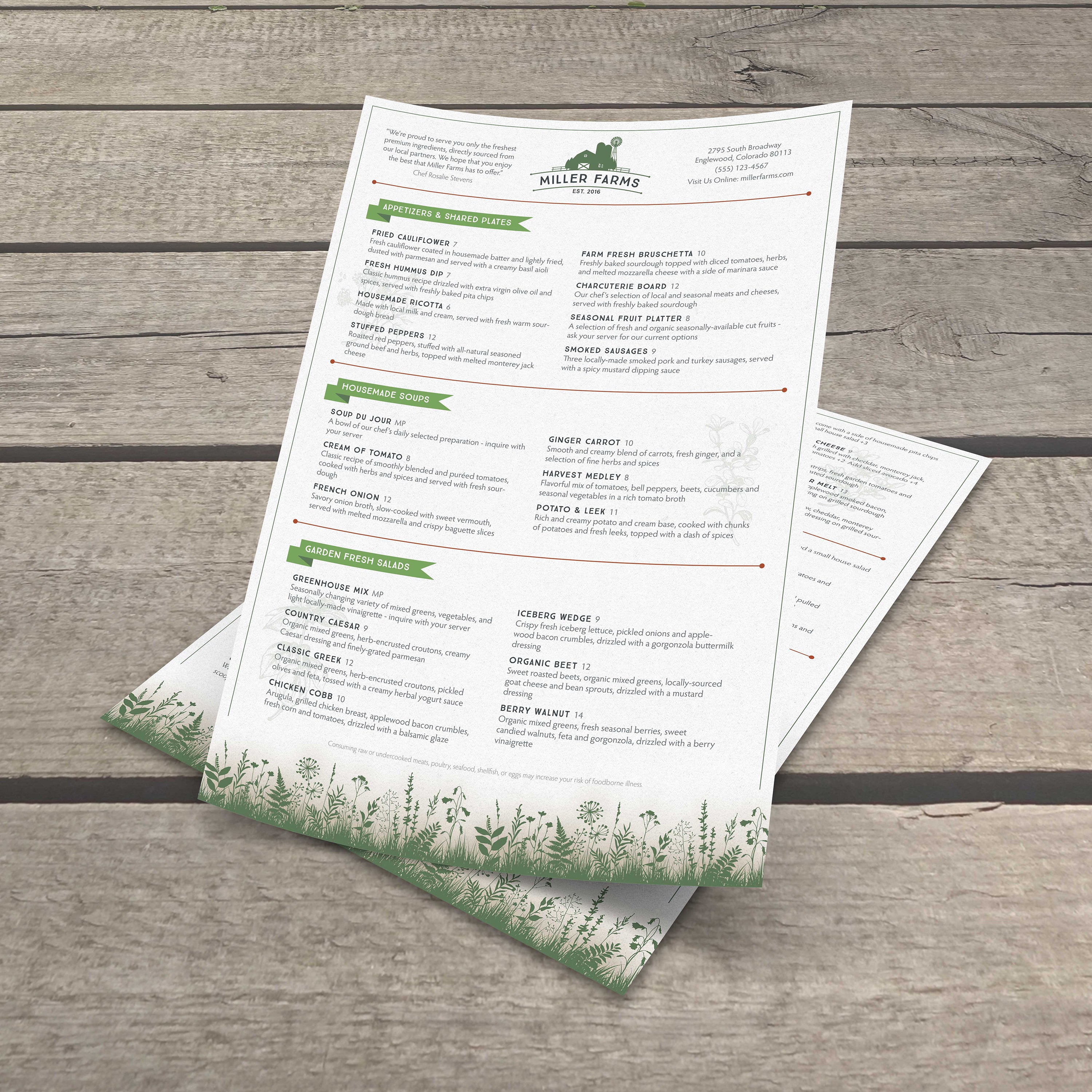 Farm to Table Template 12" x 18" - TerraSlate Inc.