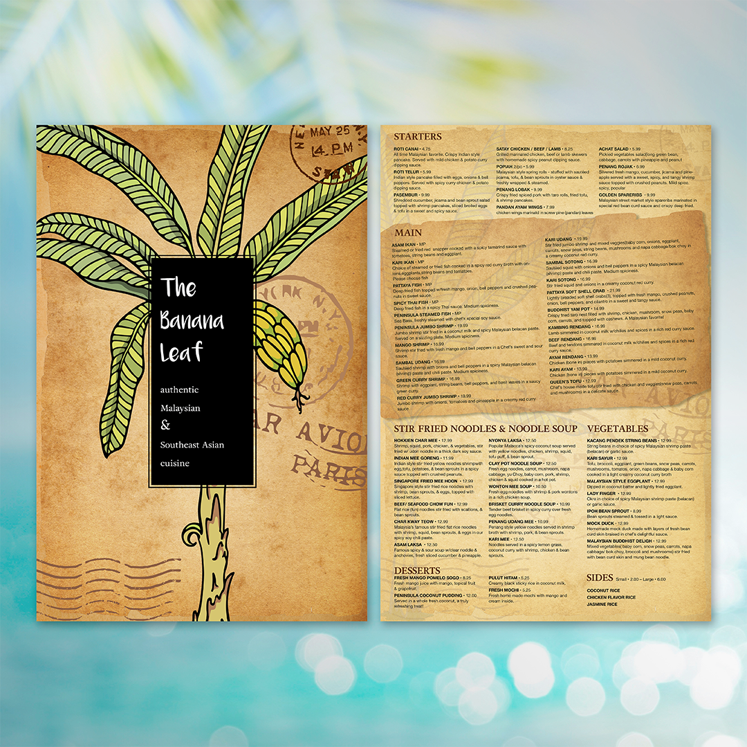 Menu Design - TerraSlate Inc.