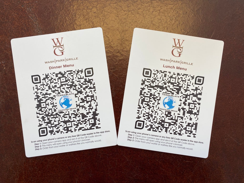 Custom Branded Touchless QR Menus - TerraSlate Inc.