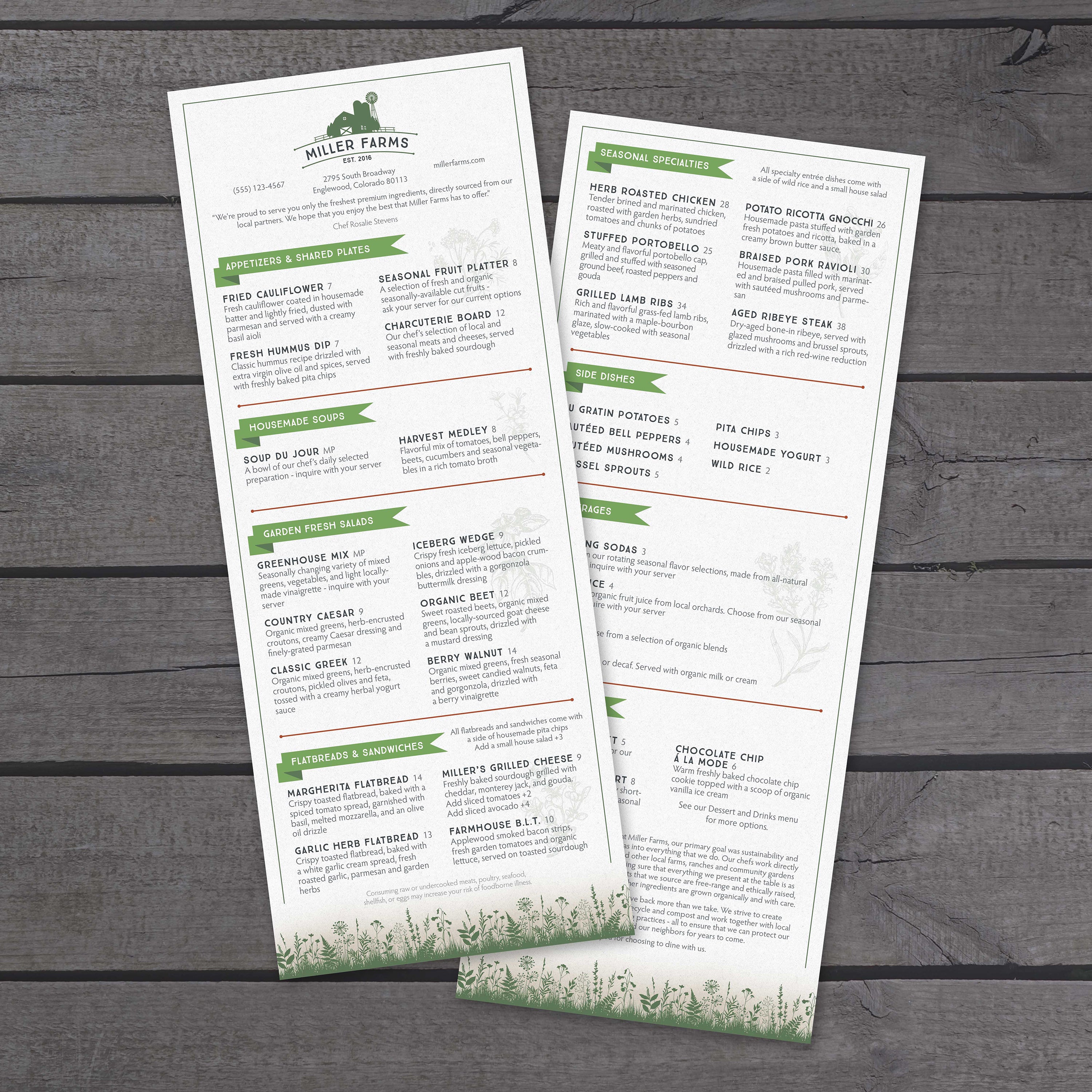 Farm to Table Template 6" x 15" - TerraSlate Inc.
