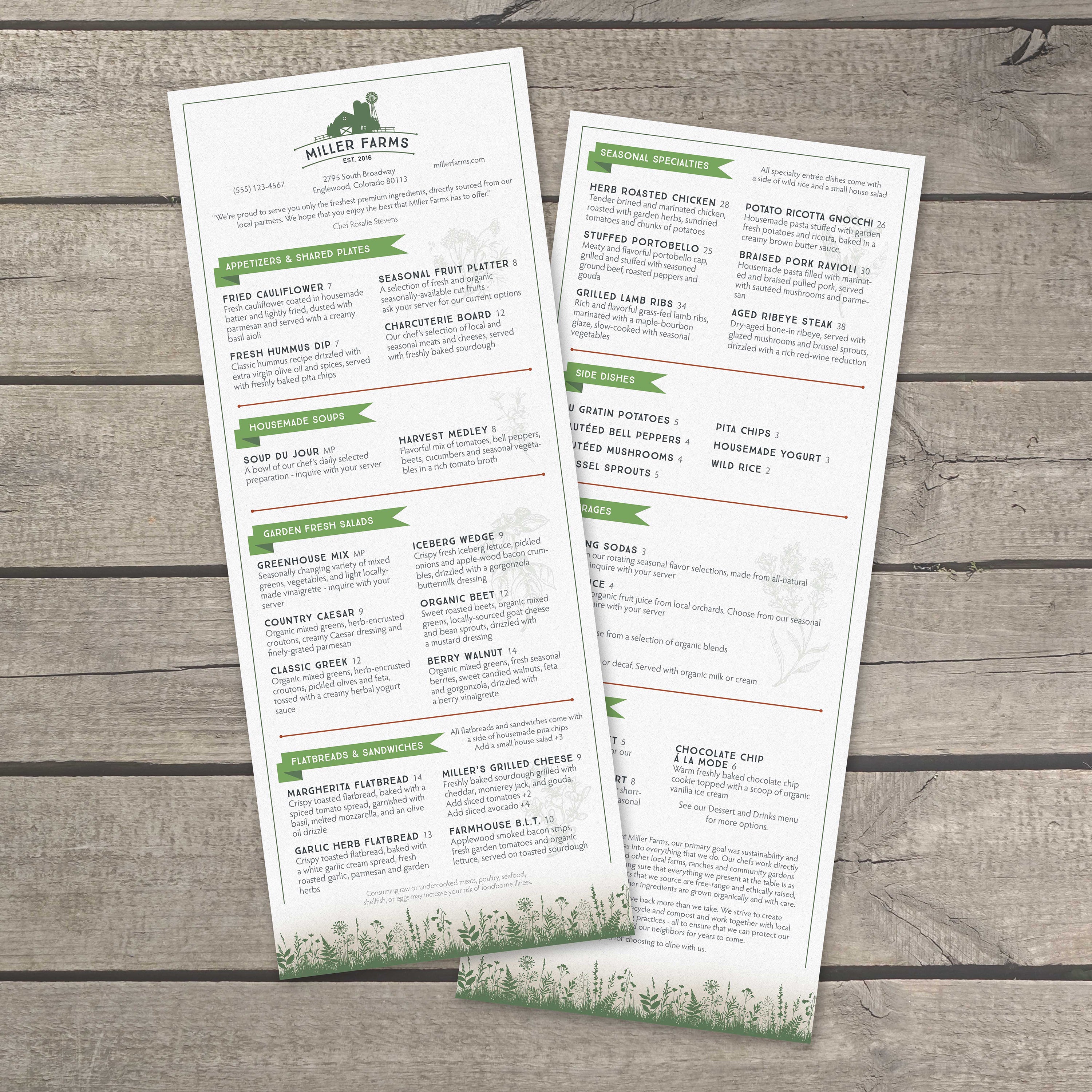 Farm to Table Template 6" x 15" - TerraSlate Inc.