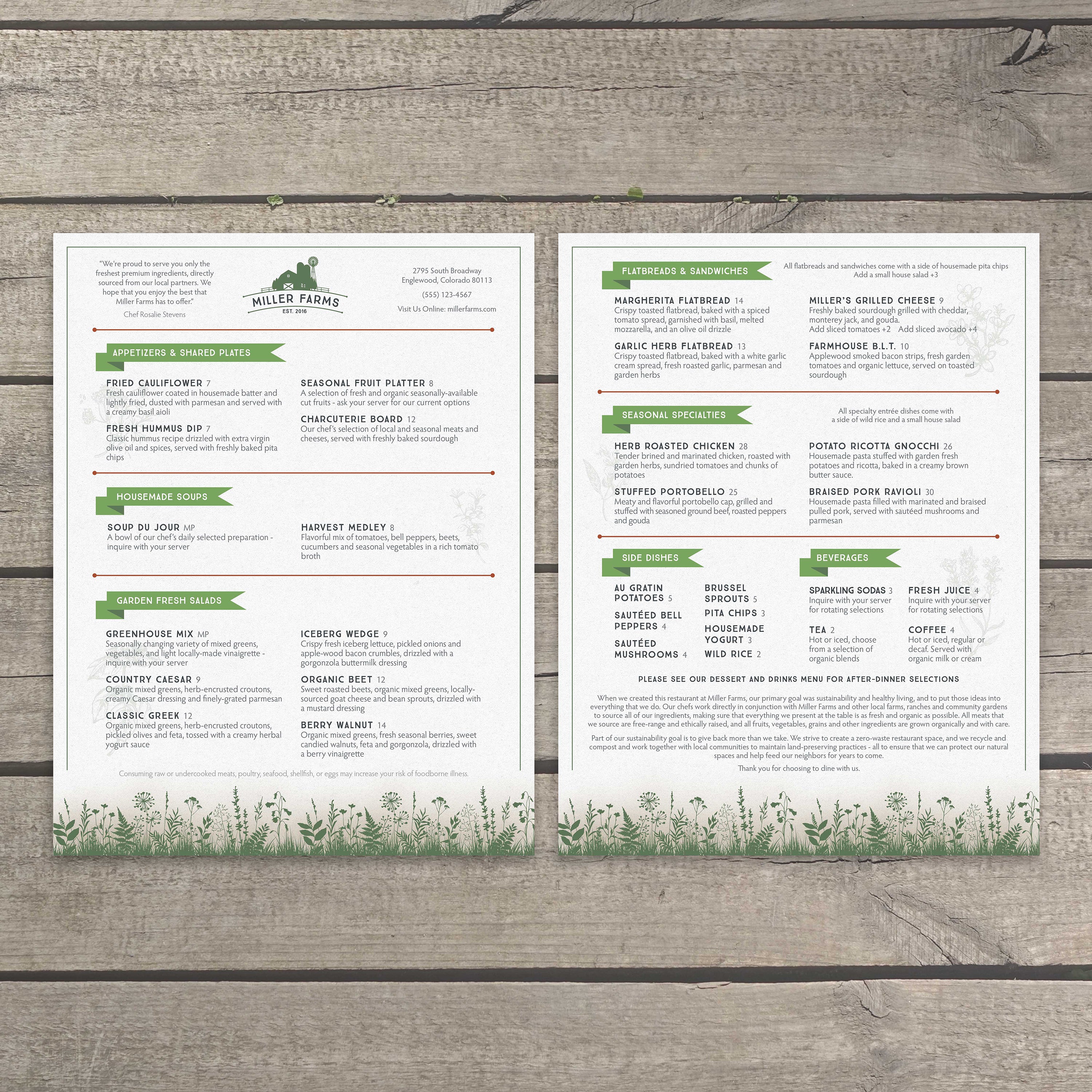 Farm to Table Template 8.5" x 11" - TerraSlate Inc.