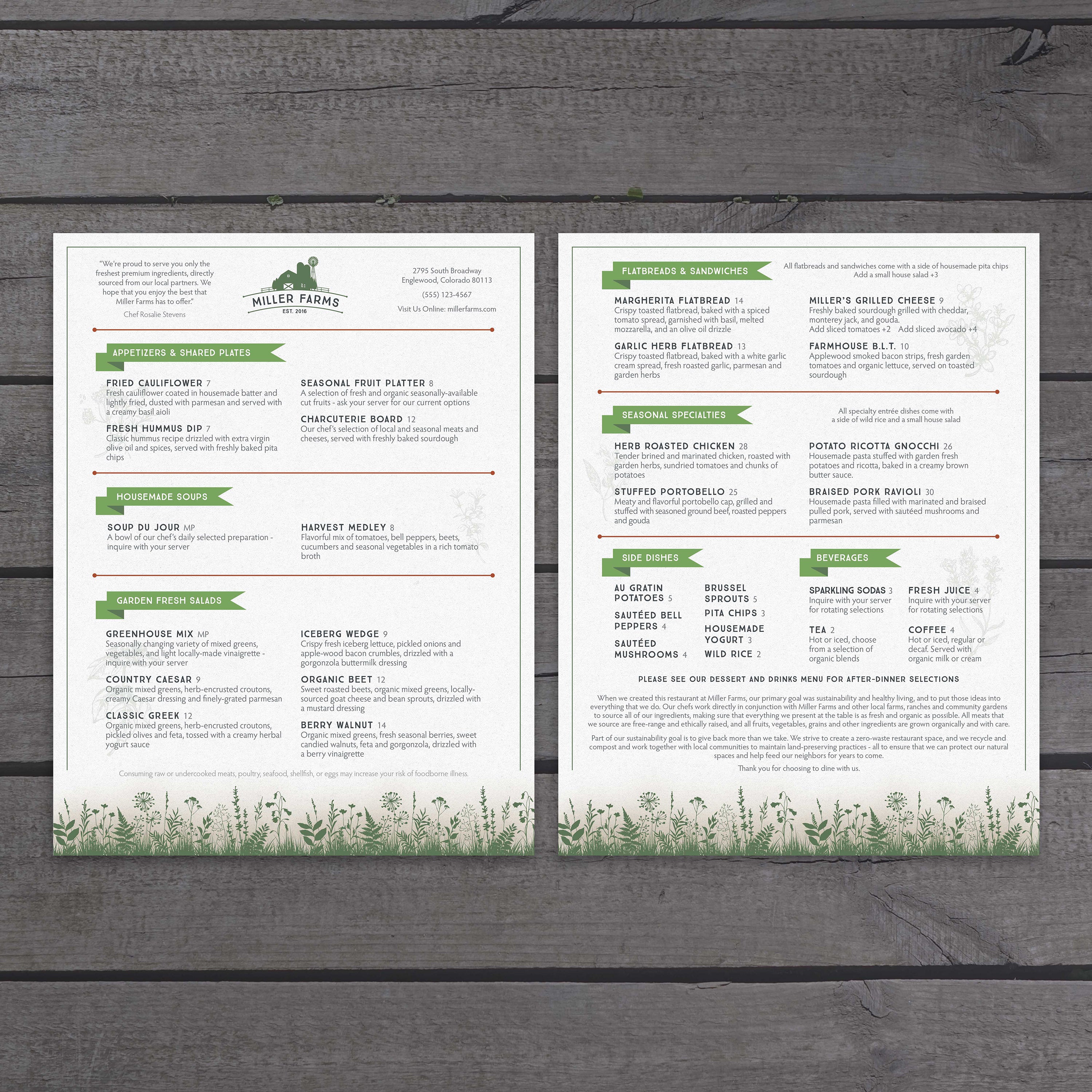 Farm to Table Template 8.5" x 11" - TerraSlate Inc.