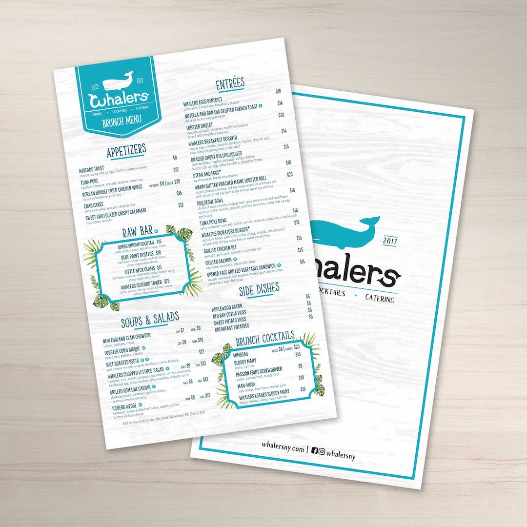 Waterproof Flat Table Menus 8.5" x 14” - TerraSlate Inc.