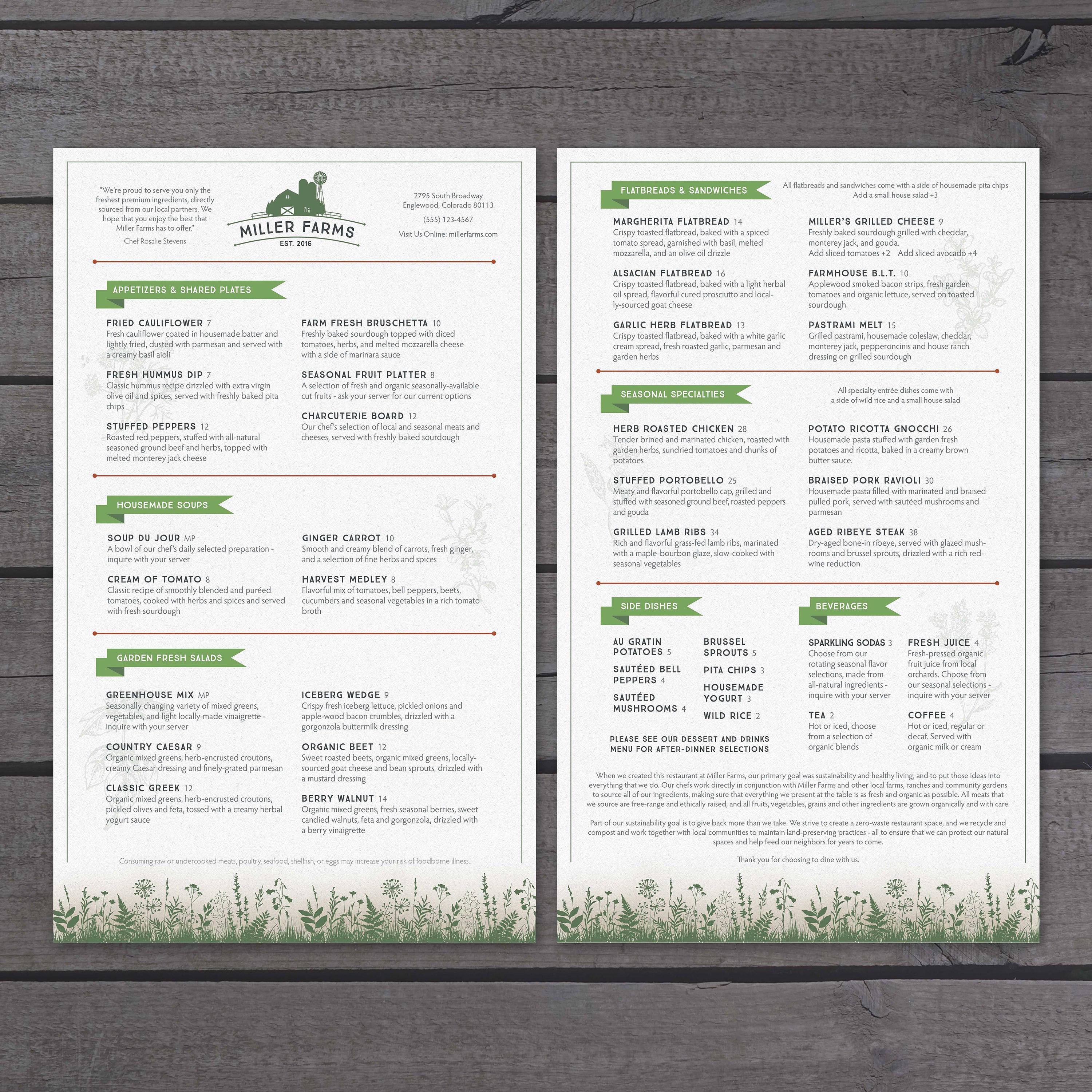 Farm to Table Template 8.5" x 14" - TerraSlate Inc.
