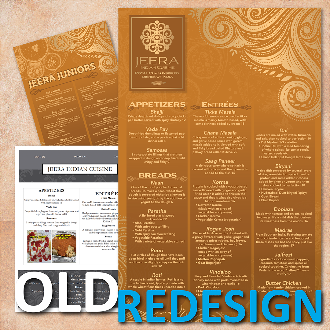 Menu Design - TerraSlate Inc.