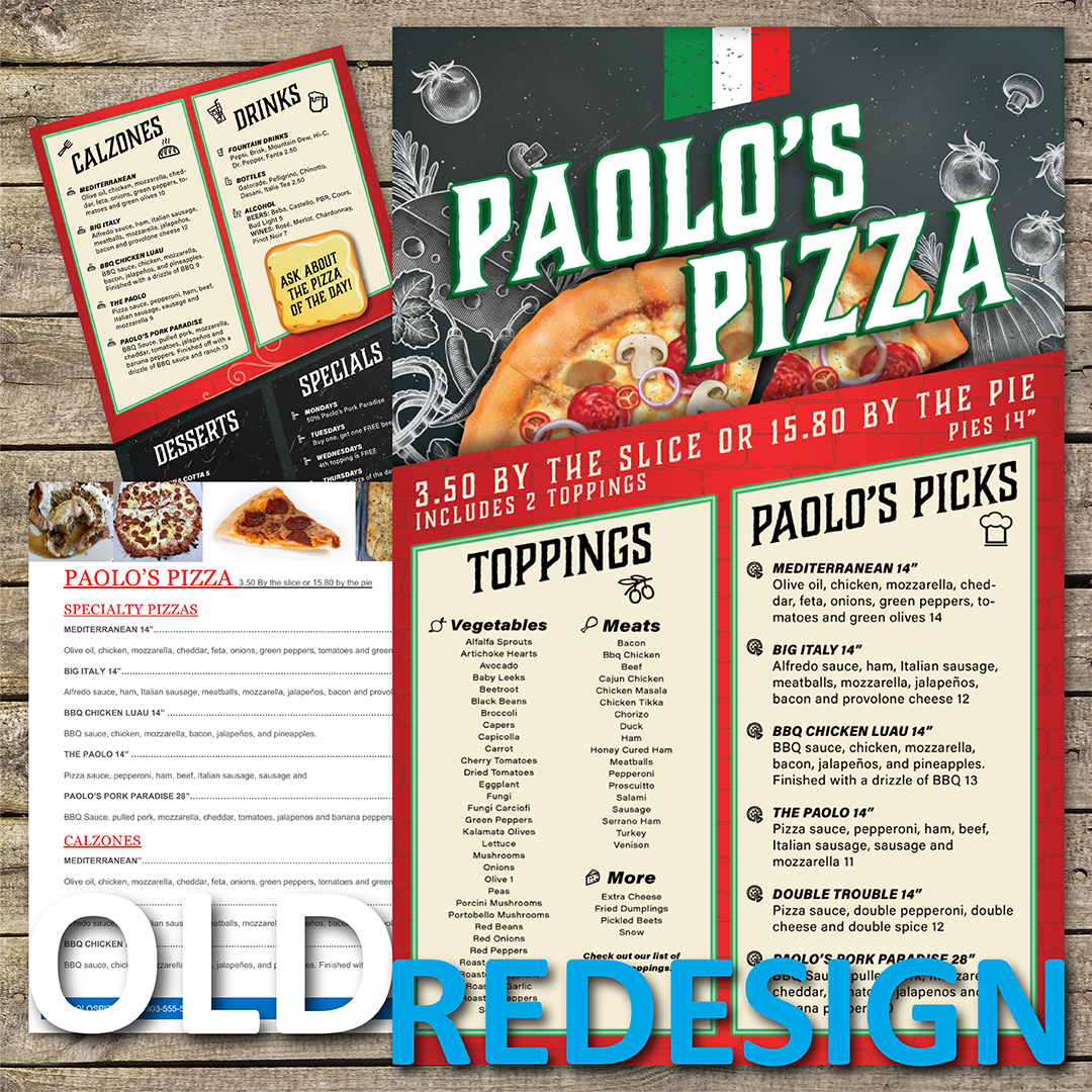 Menu Design - TerraSlate Inc.