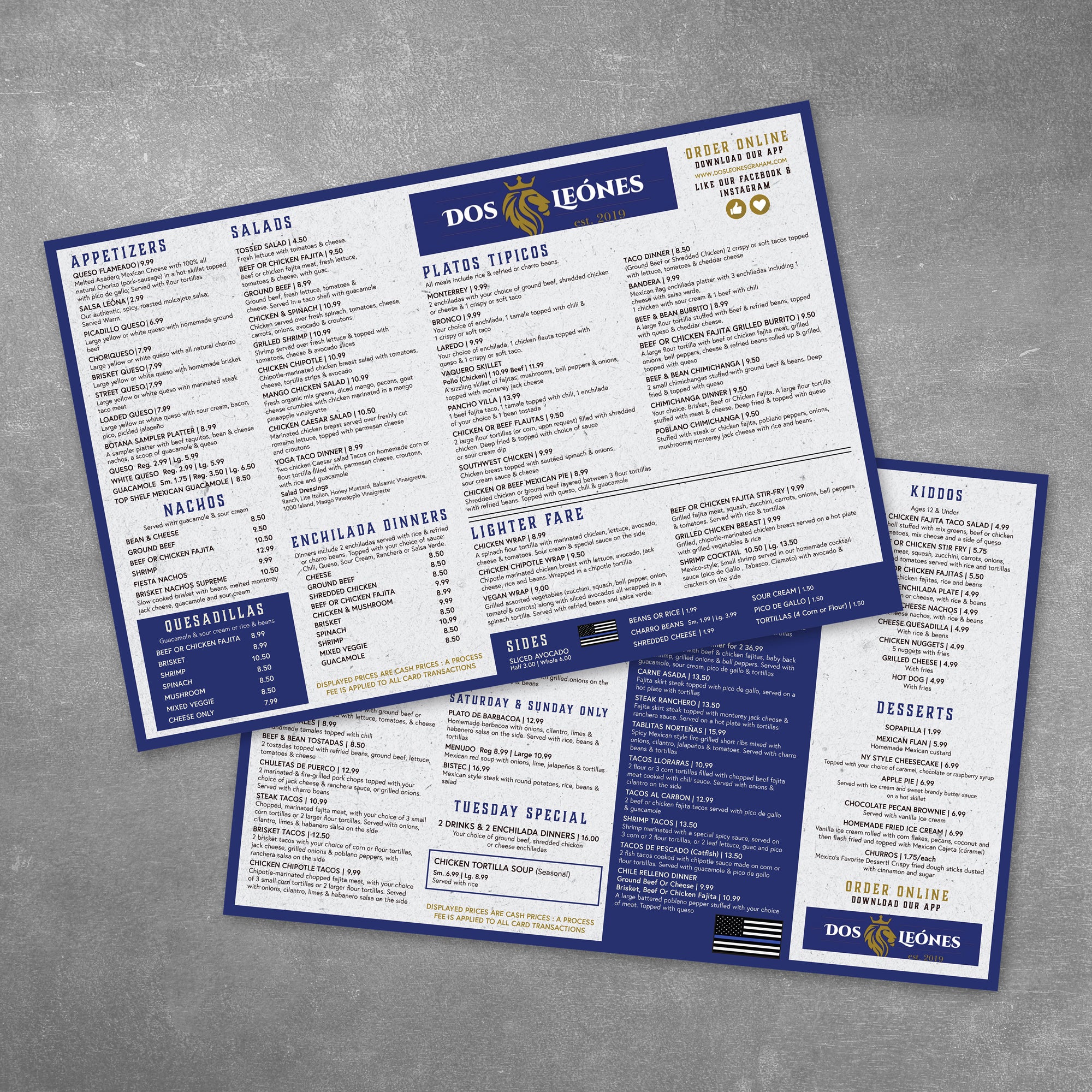 Menu Design - TerraSlate Inc.
