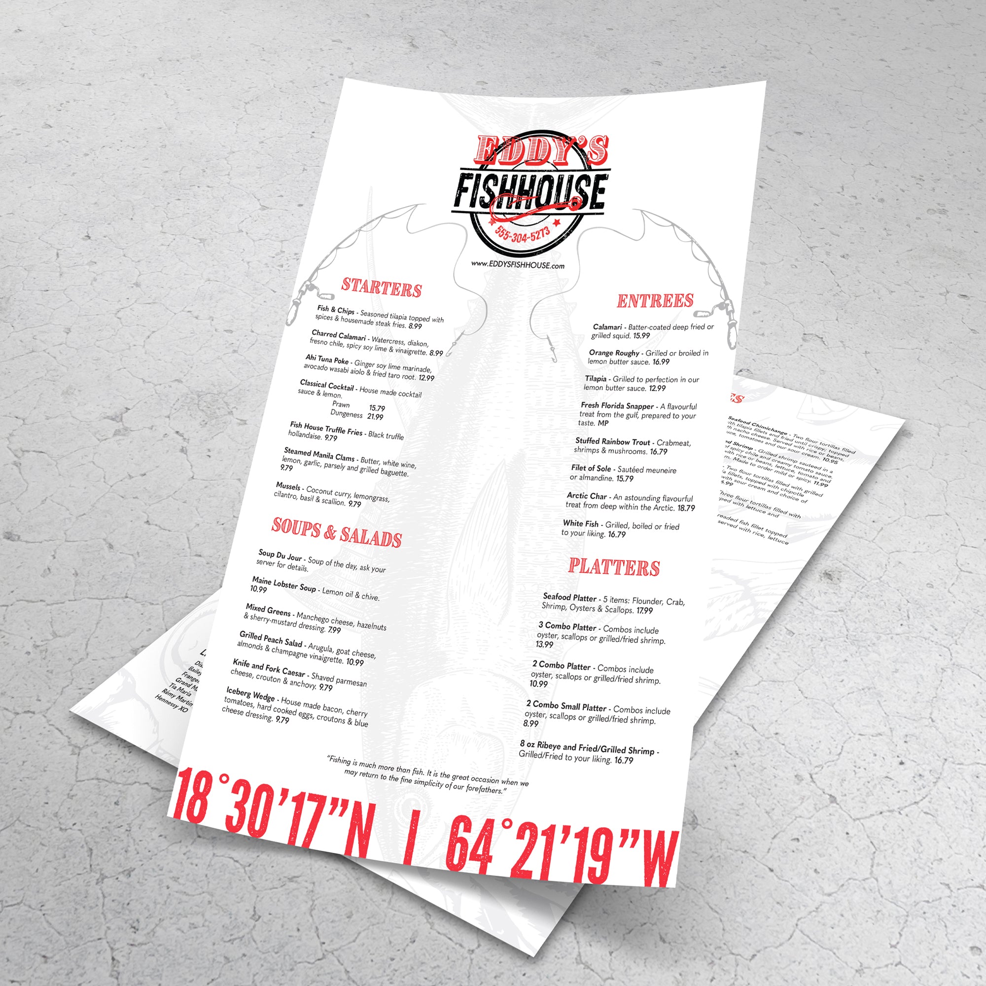 Menu Design - TerraSlate Inc.