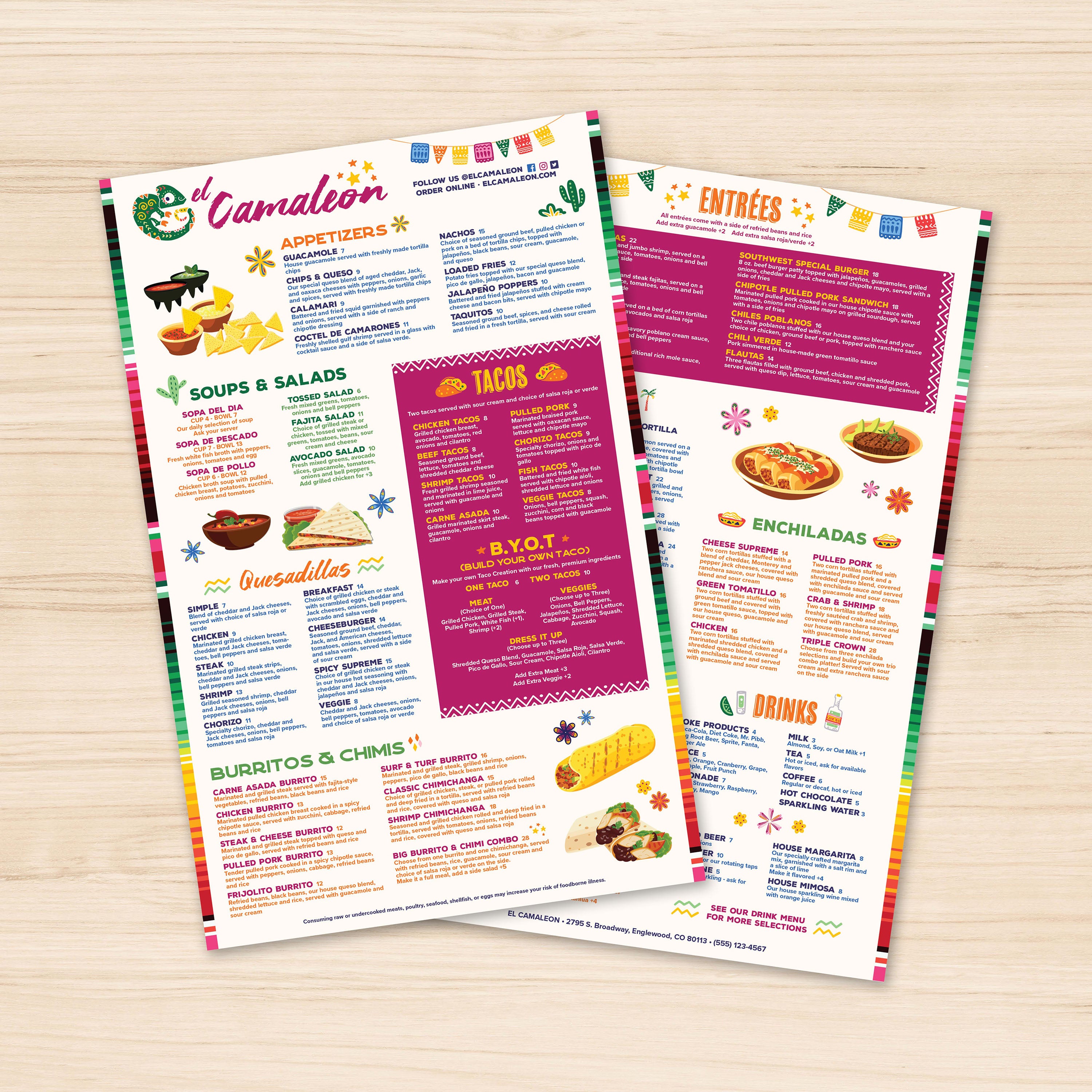 El Camaleon Template 11" x 17" - TerraSlate Inc.