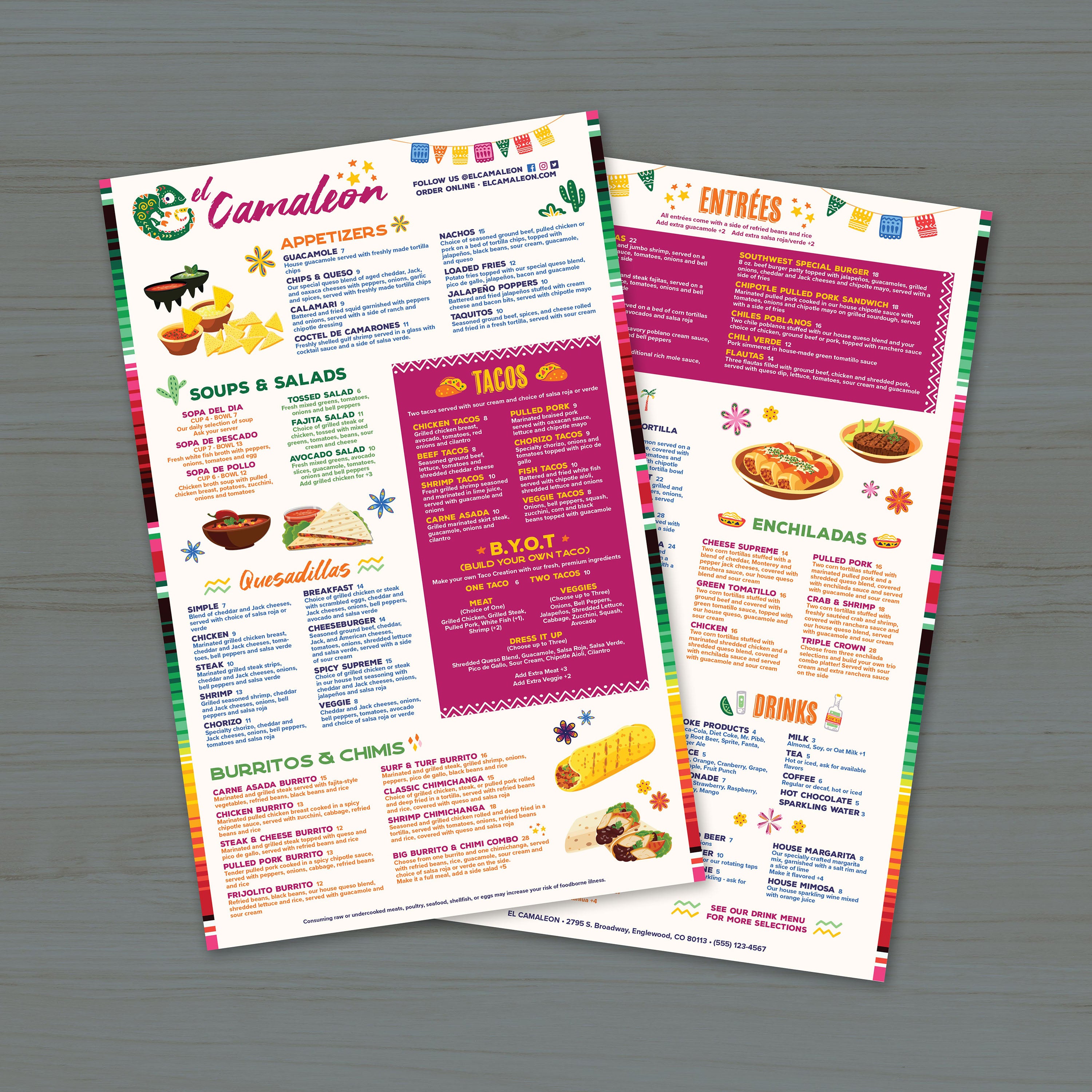 El Camaleon Template 11" x 17" - TerraSlate Inc.
