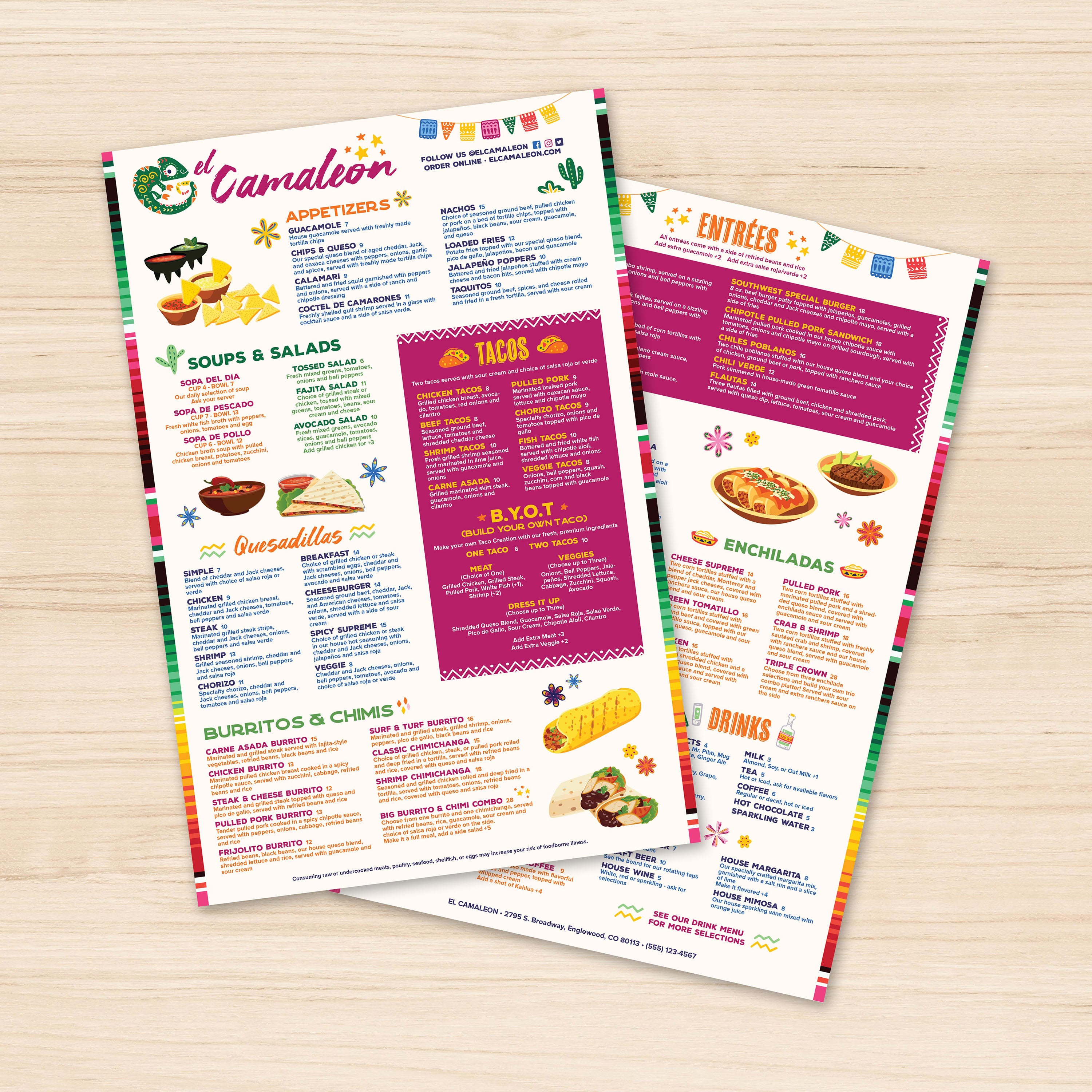 El Camaleon Template 12" x 18" - TerraSlate Inc.