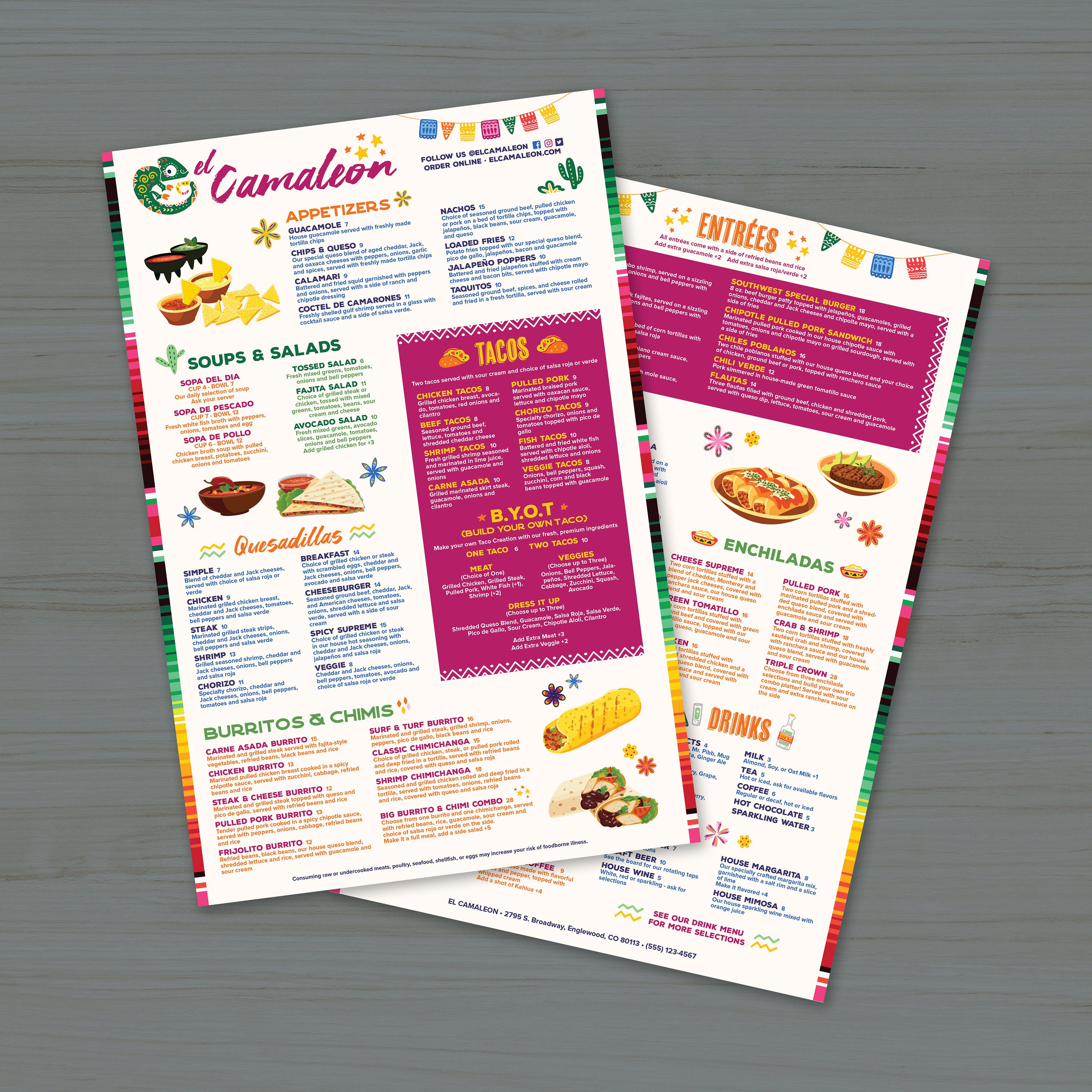 El Camaleon Template 12" x 18" - TerraSlate Inc.