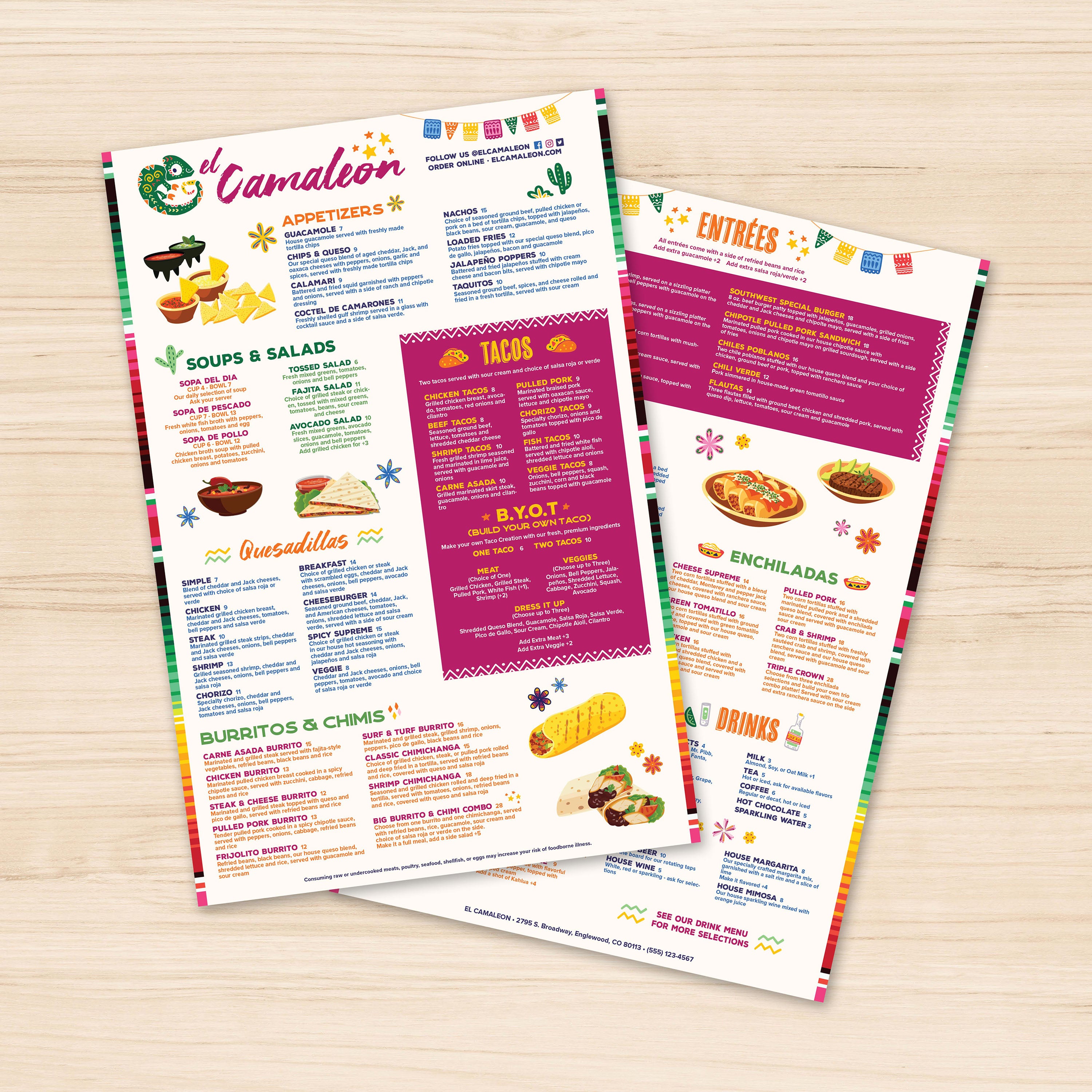 El Camaleon Template 13" x 19" - TerraSlate Inc.