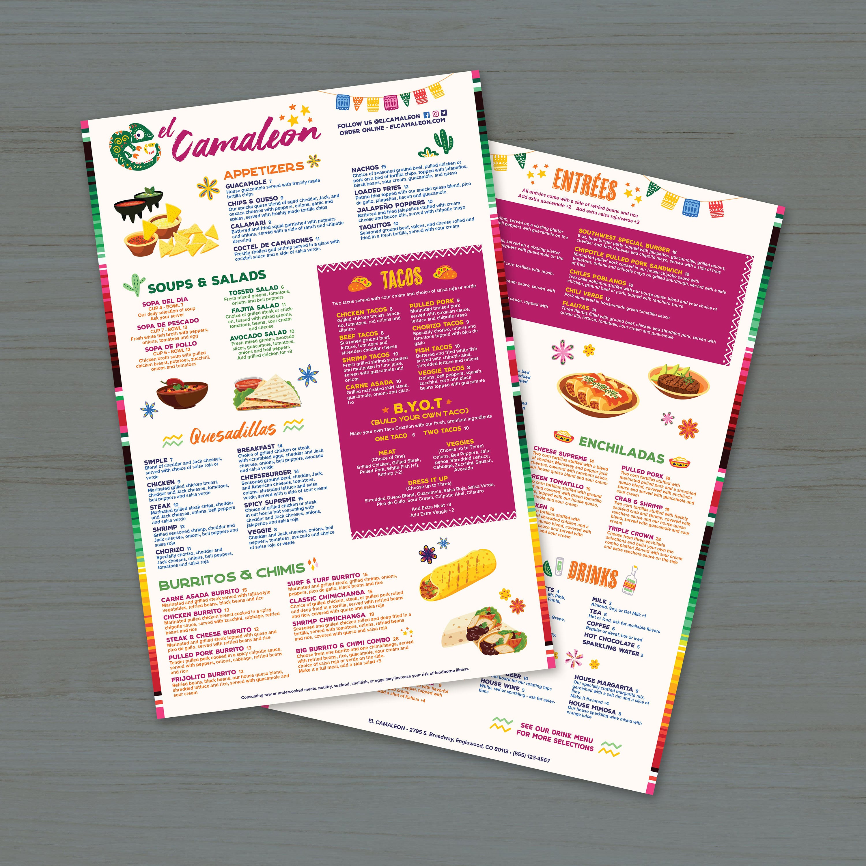 El Camaleon Template 13" x 19" - TerraSlate Inc.