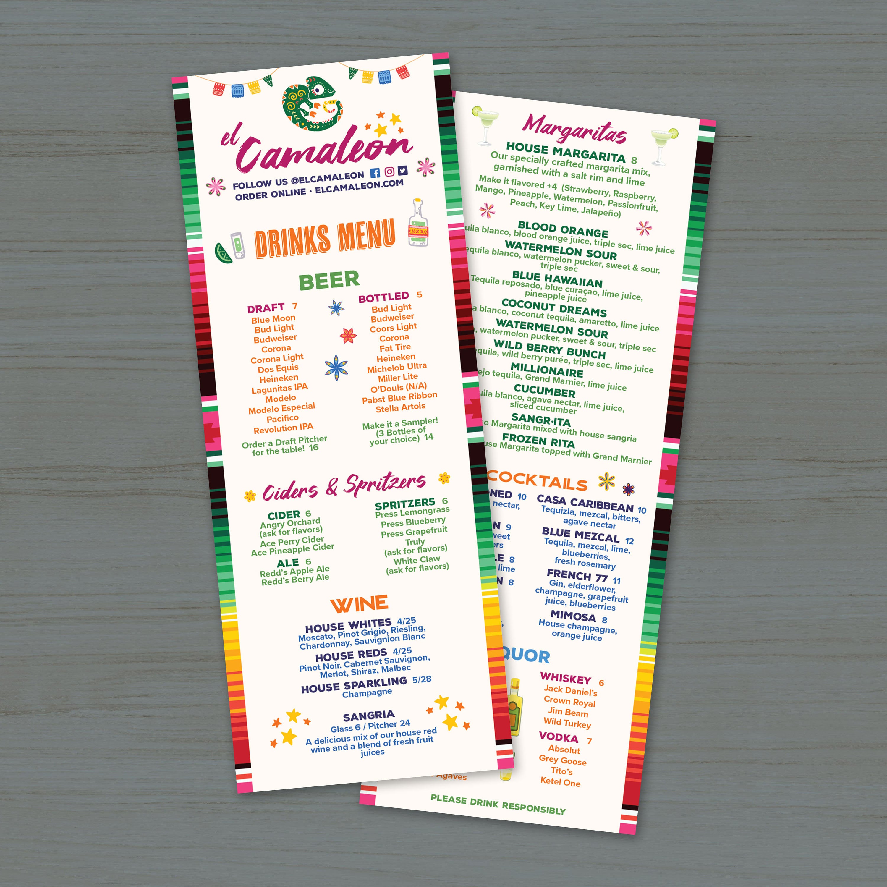 El Camaleon Template 4.25" x 11" - TerraSlate Inc.