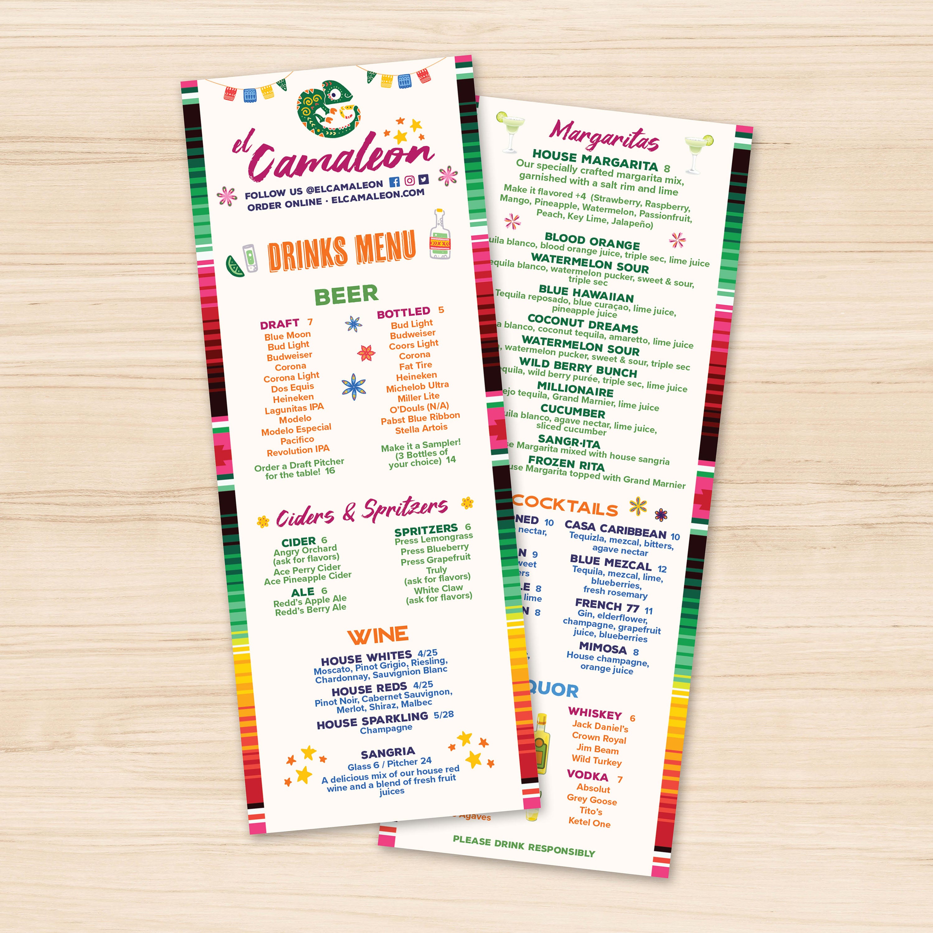 El Camaleon Template 4.25" x 11" - TerraSlate Inc.