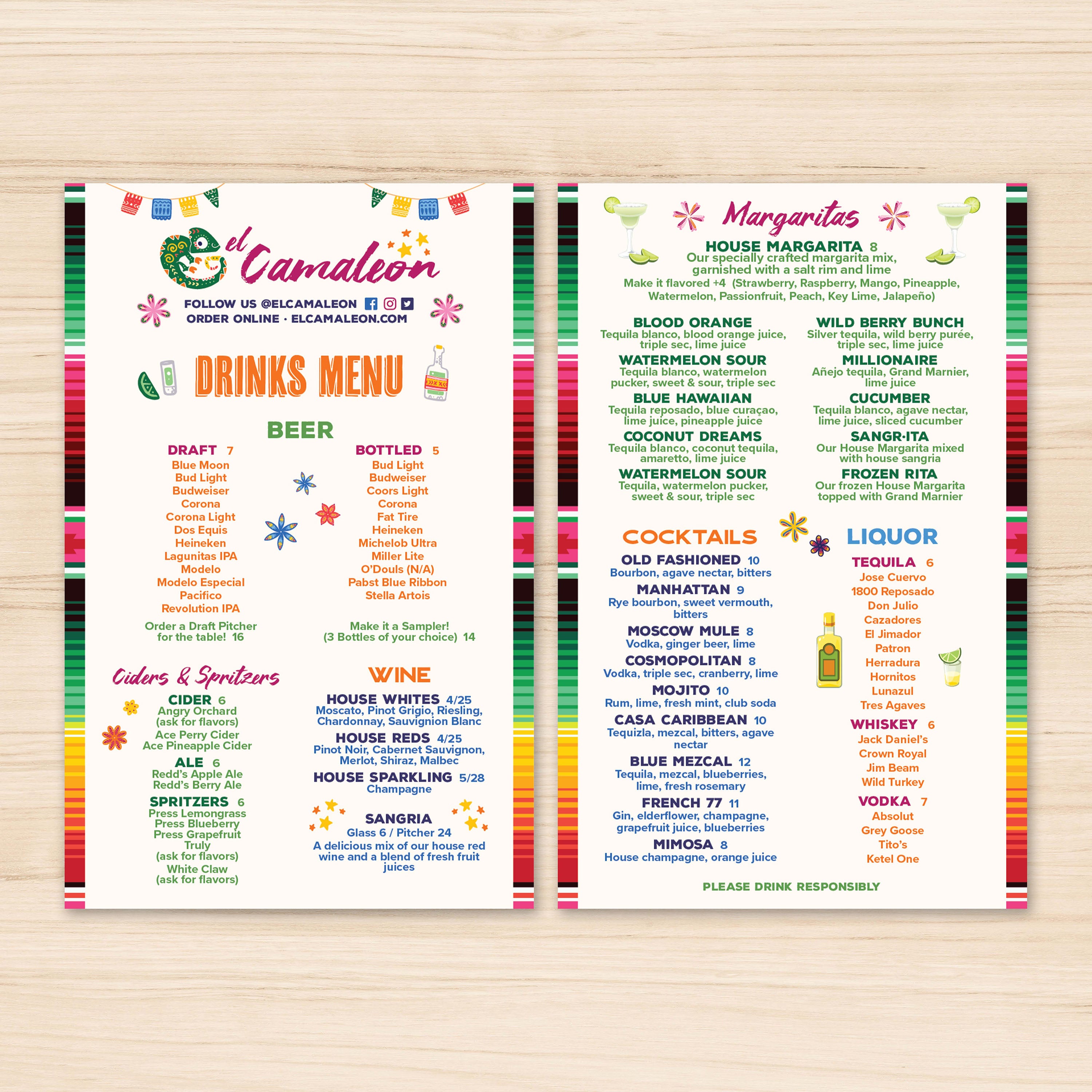 El Camaleon Template 5.5" x 8.5" - TerraSlate Inc.