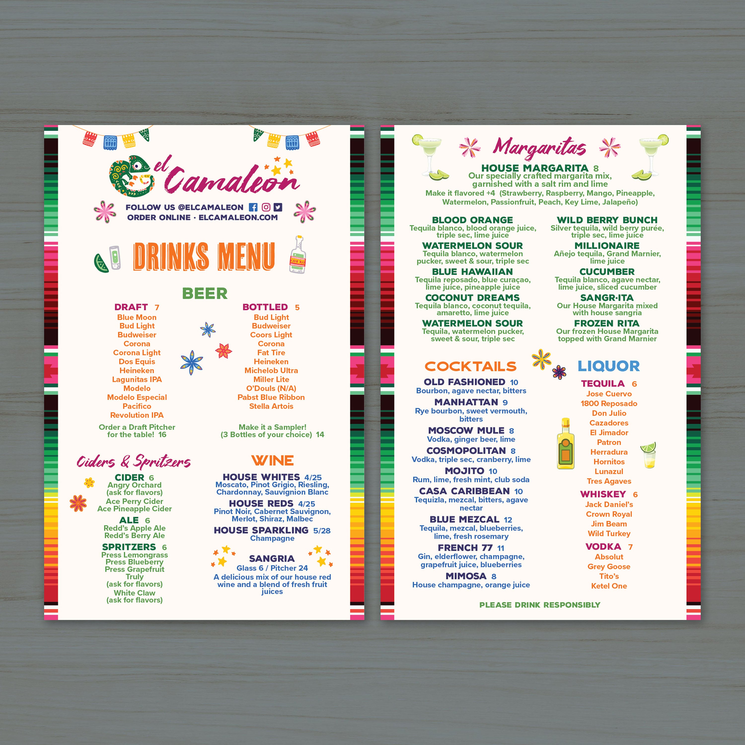 El Camaleon Template 5.5" x 8.5" - TerraSlate Inc.