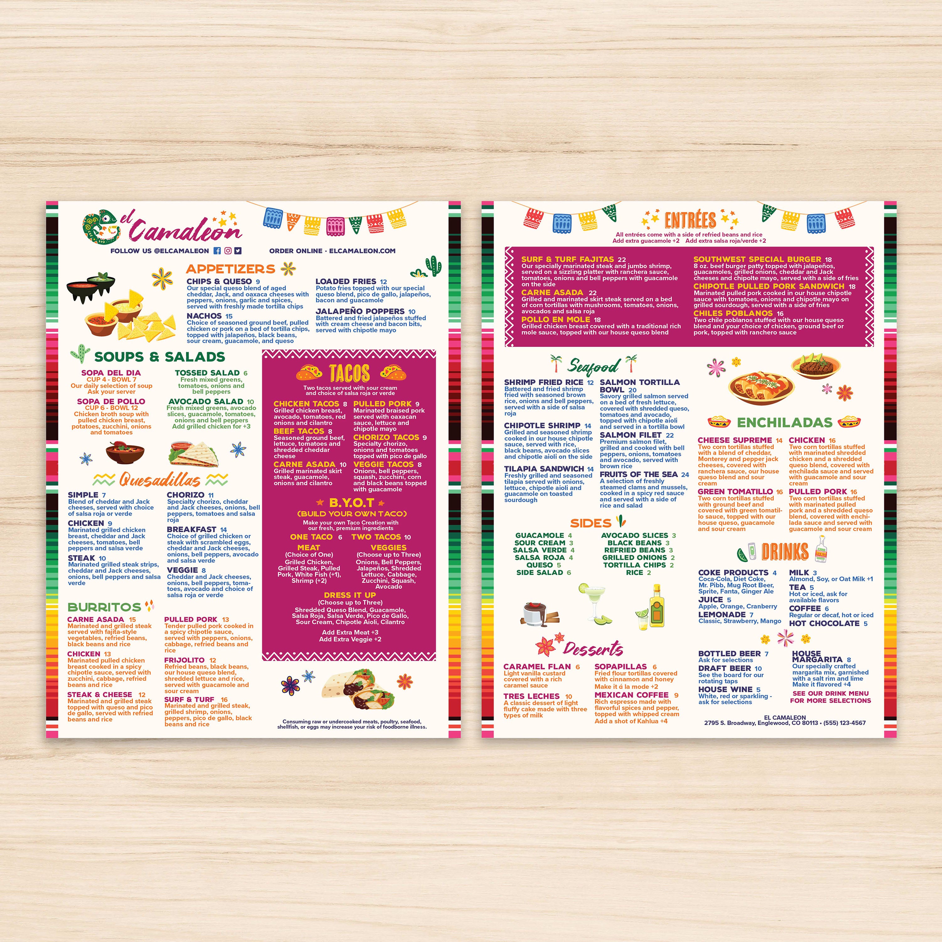 El Camaleon Template 8.5" x 11" - TerraSlate Inc.