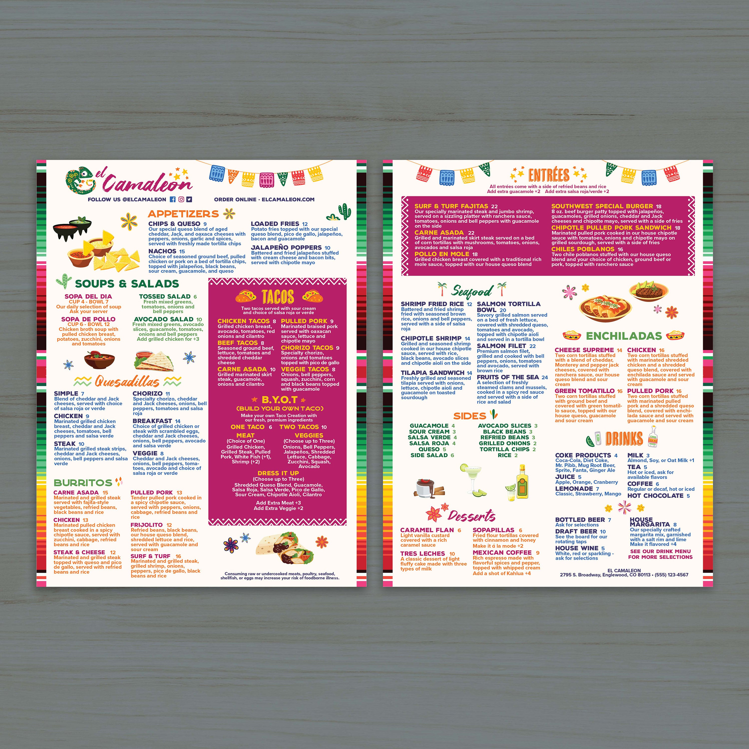 El Camaleon Template 8.5" x 11" - TerraSlate Inc.