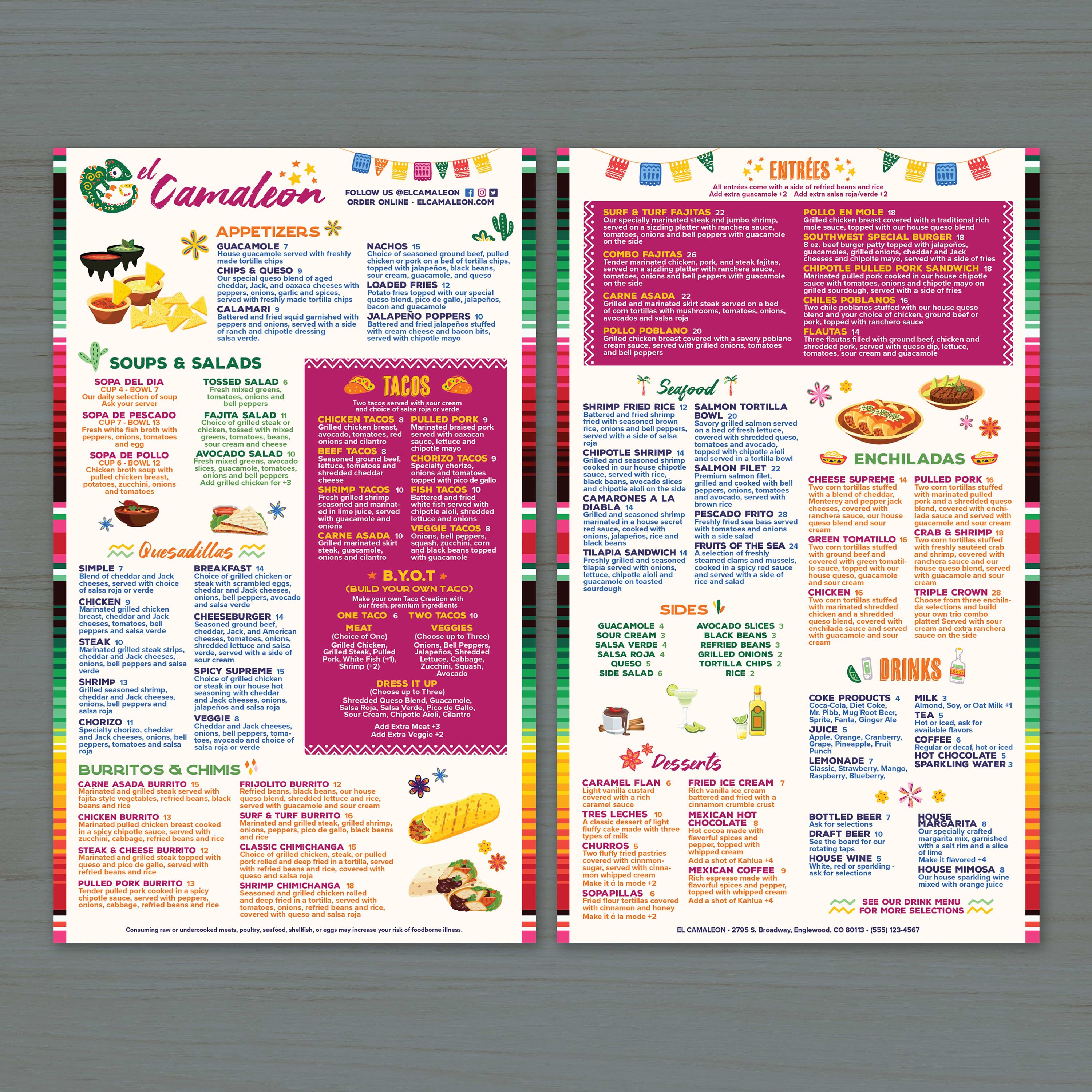 El Camaleon Template 8.5" x 14" - TerraSlate Inc.