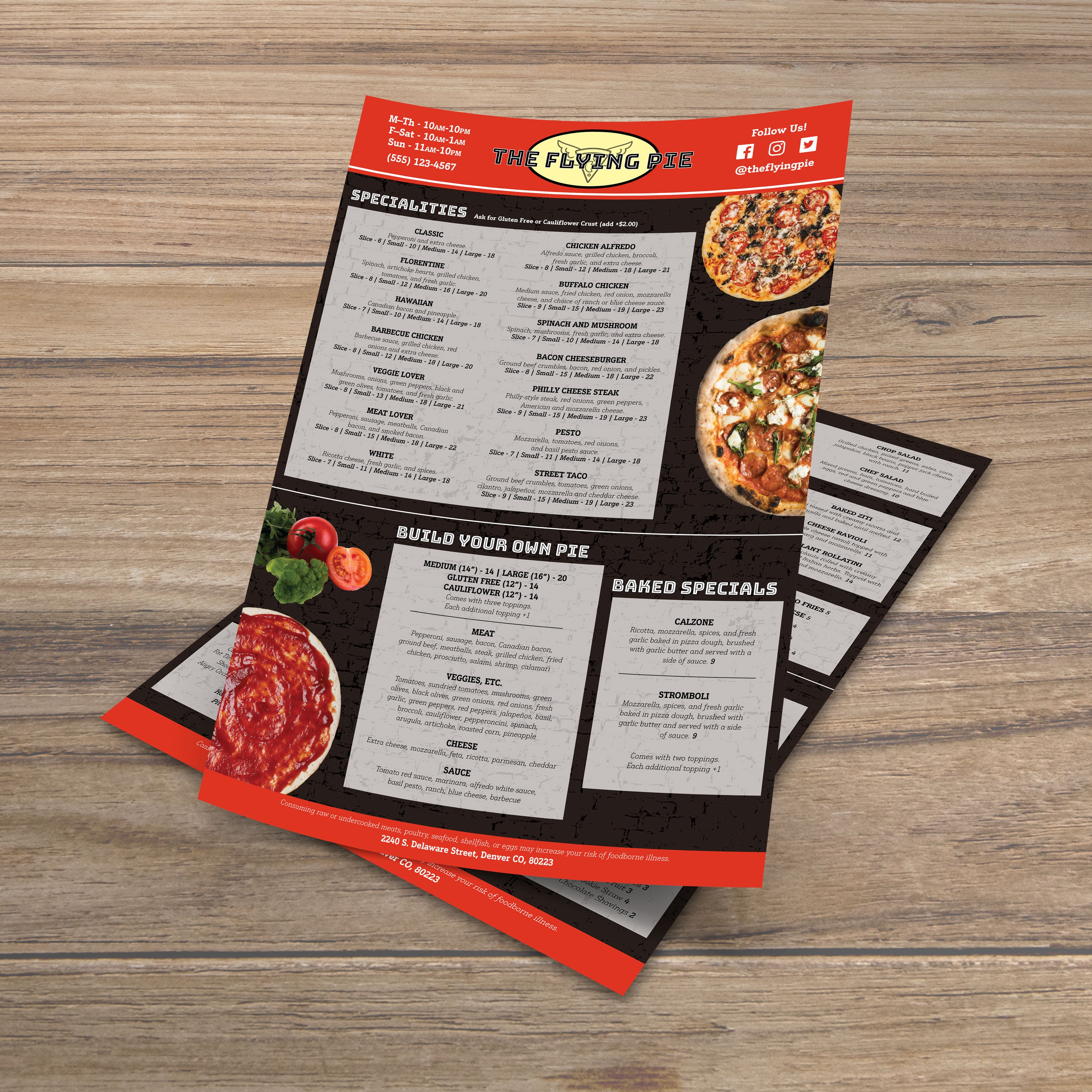 The Flying Pie Template 13" x 19" - TerraSlate Inc.