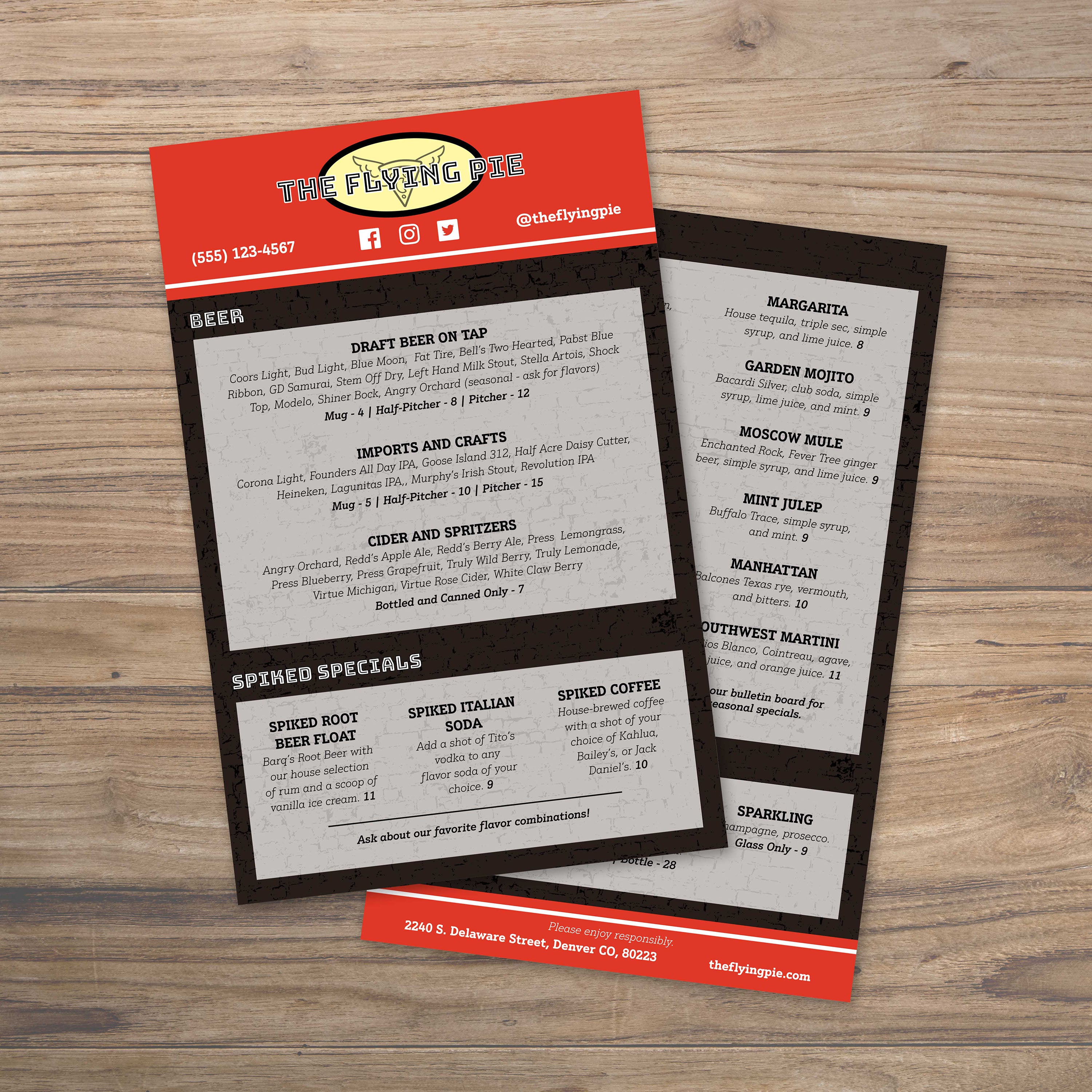 The Flying Pie Template 5.5" x 8.5" - TerraSlate Inc.