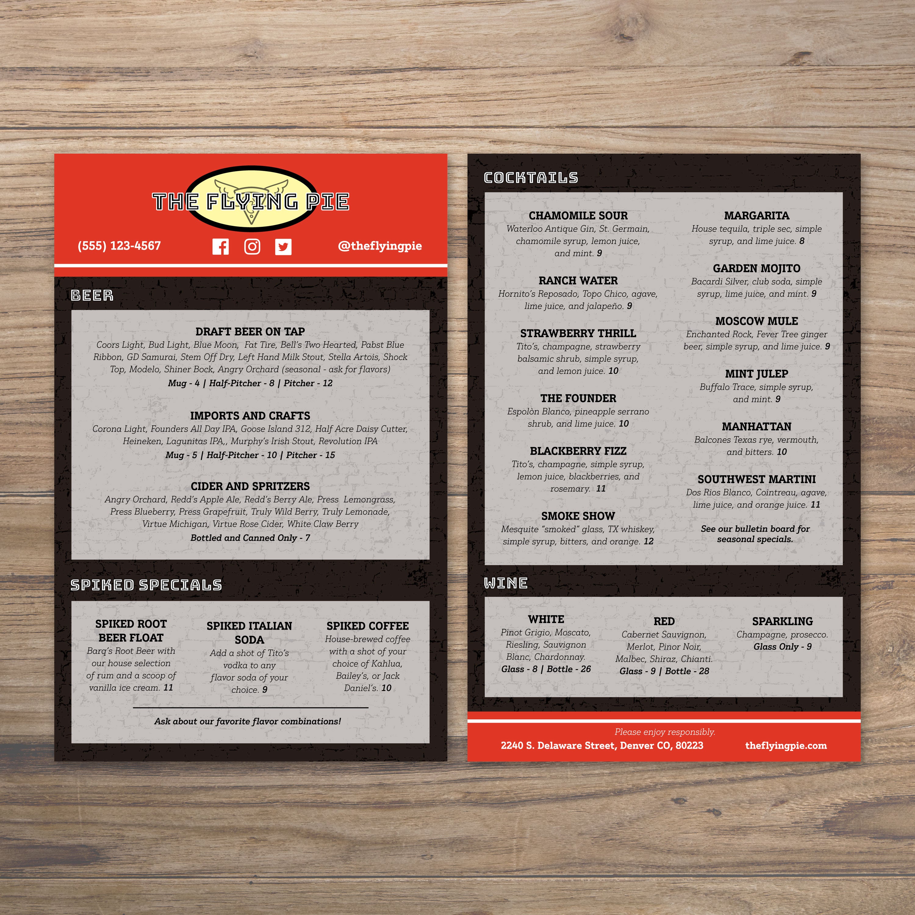 The Flying Pie Template 5.5" x 8.5" - TerraSlate Inc.