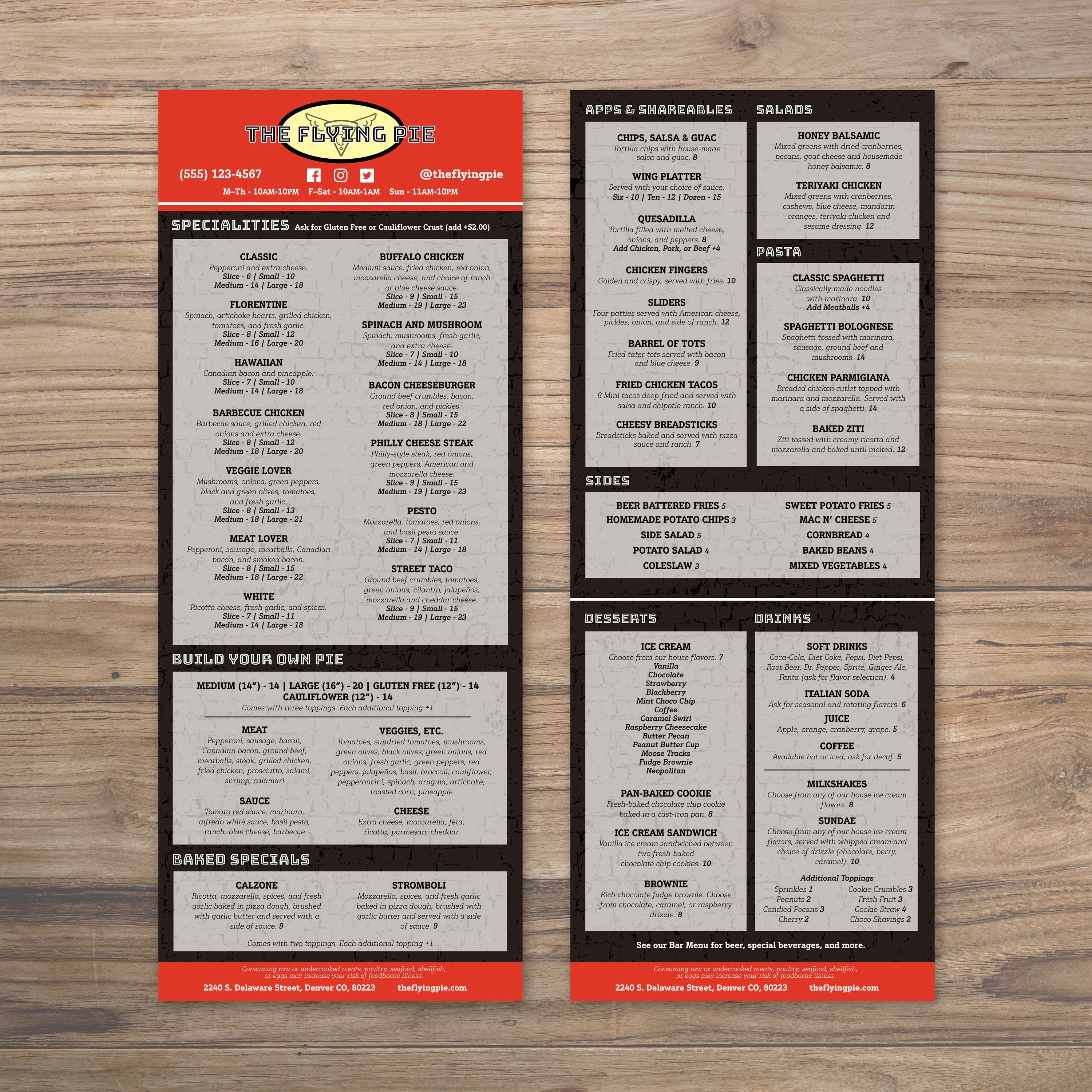 The Flying Pie Template 6" x 15" - TerraSlate Inc.