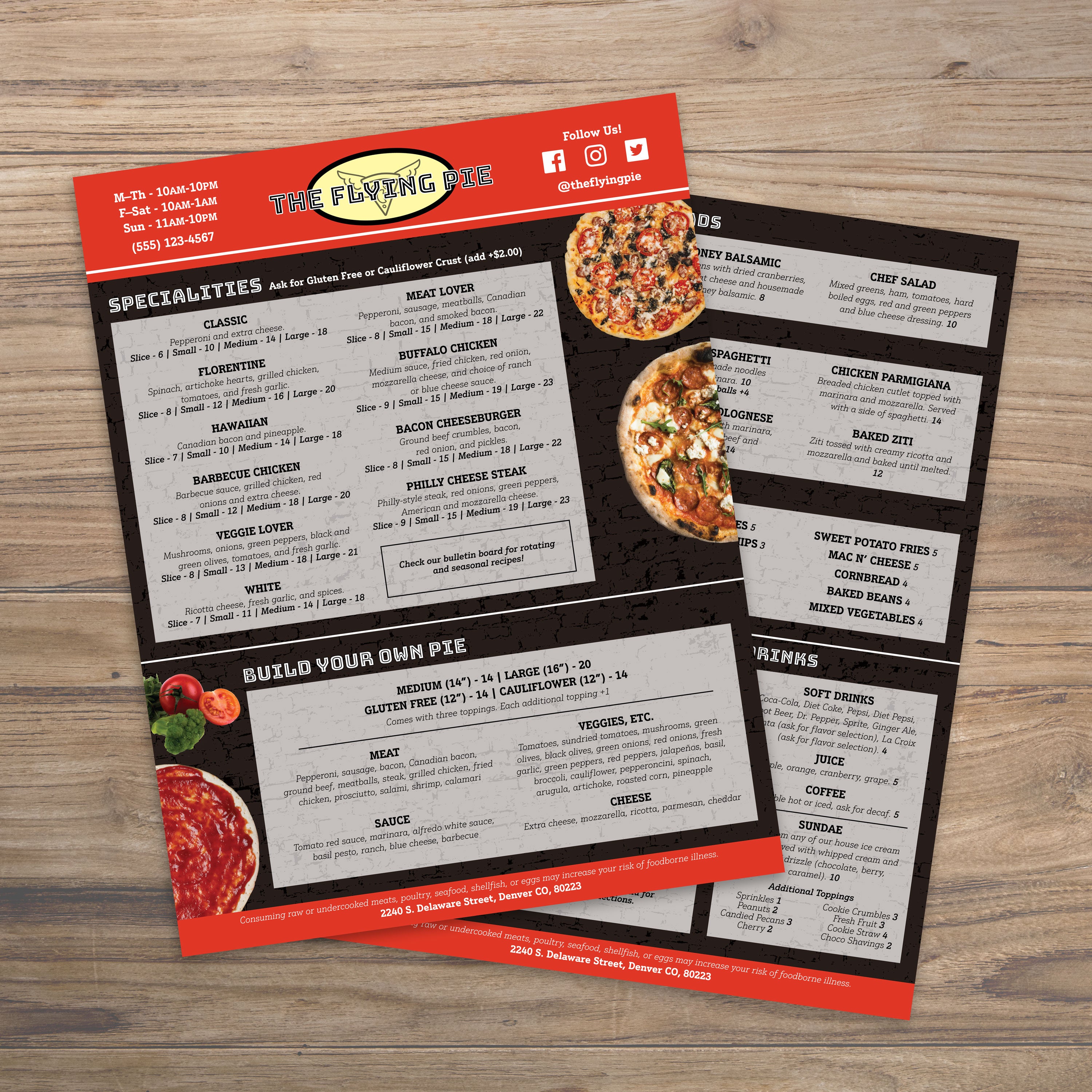 The Flying Pie Template 8.5" x 11" - TerraSlate Inc.