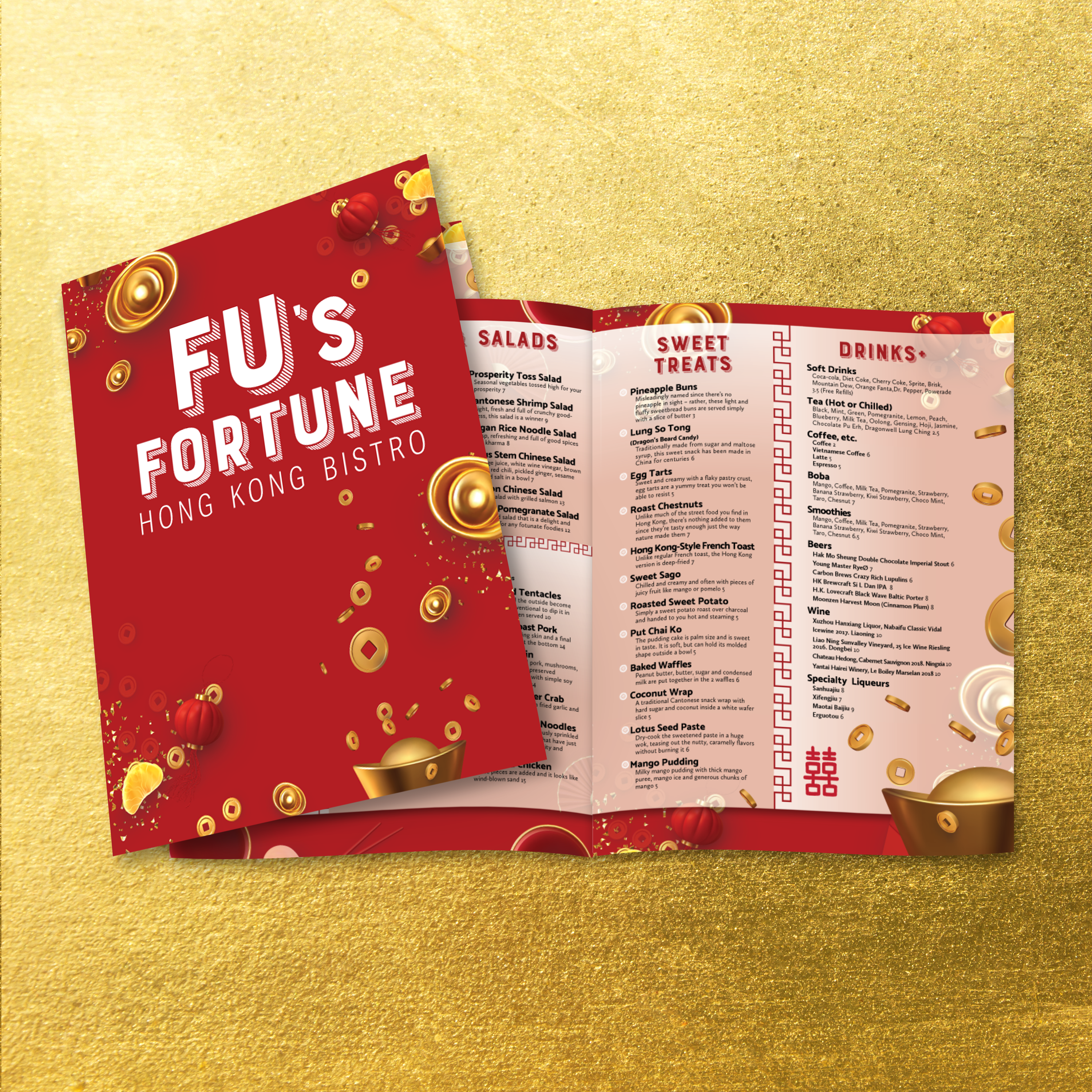 Fu's Fortune Template 11" x 17" Bifold - TerraSlate Inc.