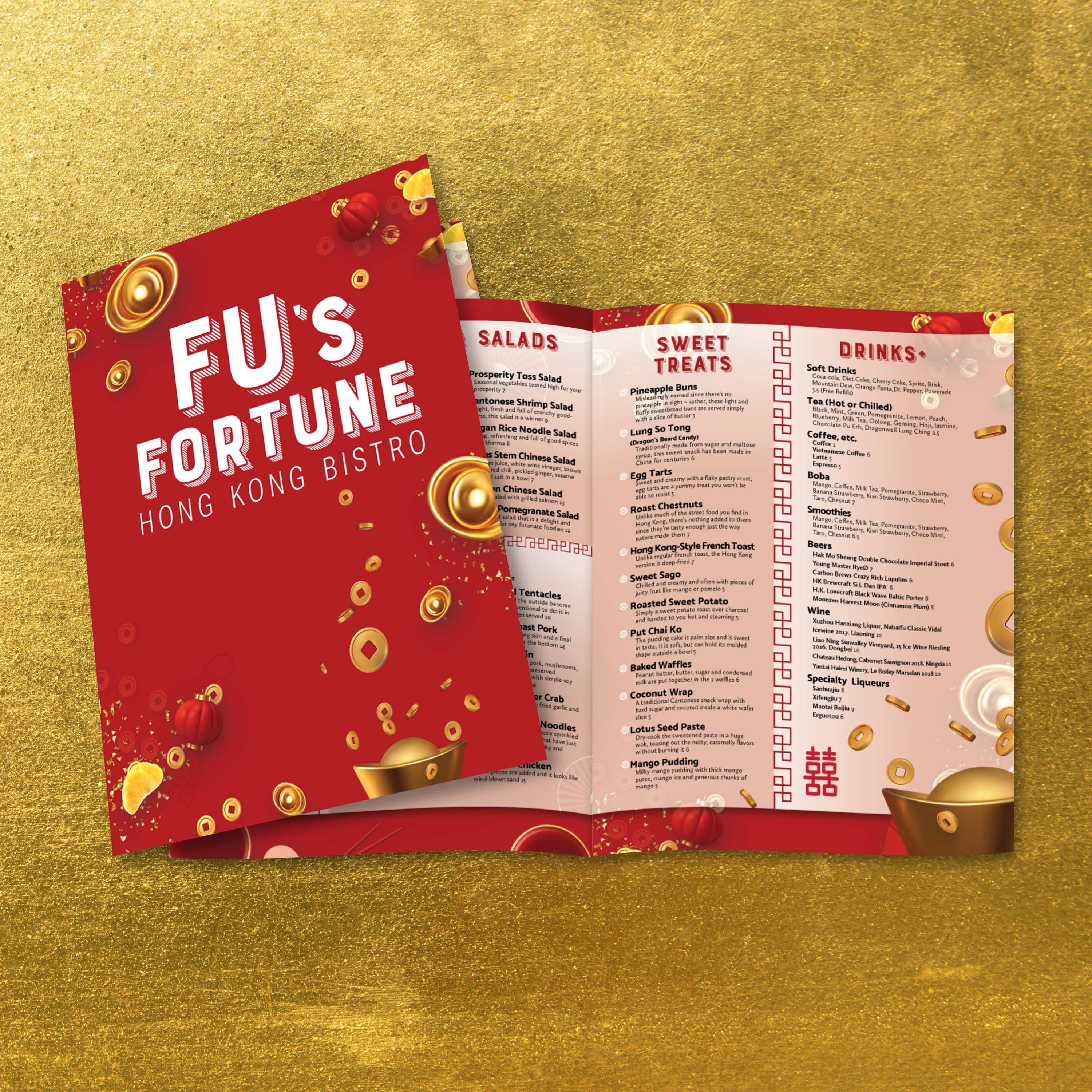 Fu's Fortune Template 11" x 17" Bifold - TerraSlate Inc.