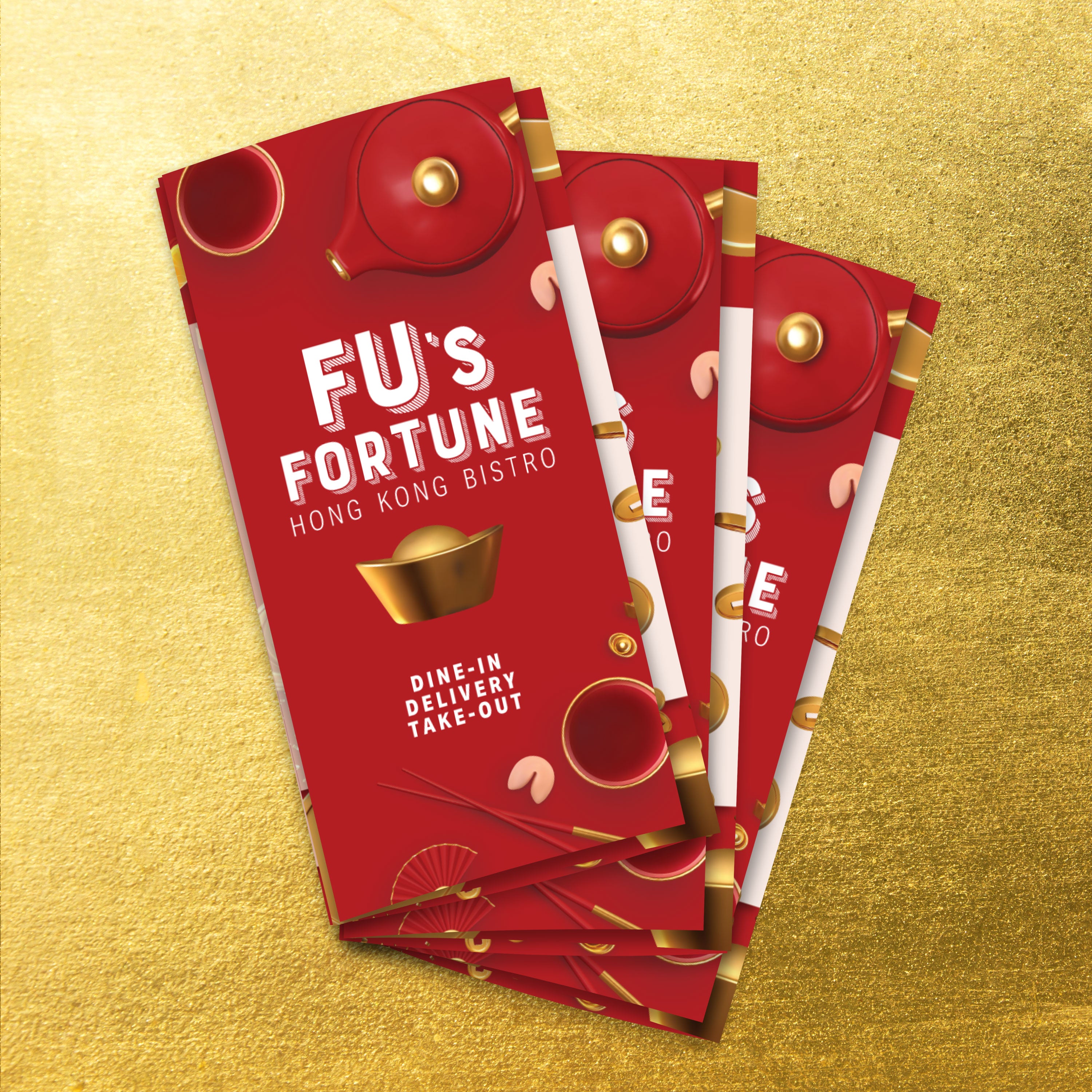 Fu's Fortune Template 13" x 19" Trifold - TerraSlate Inc.